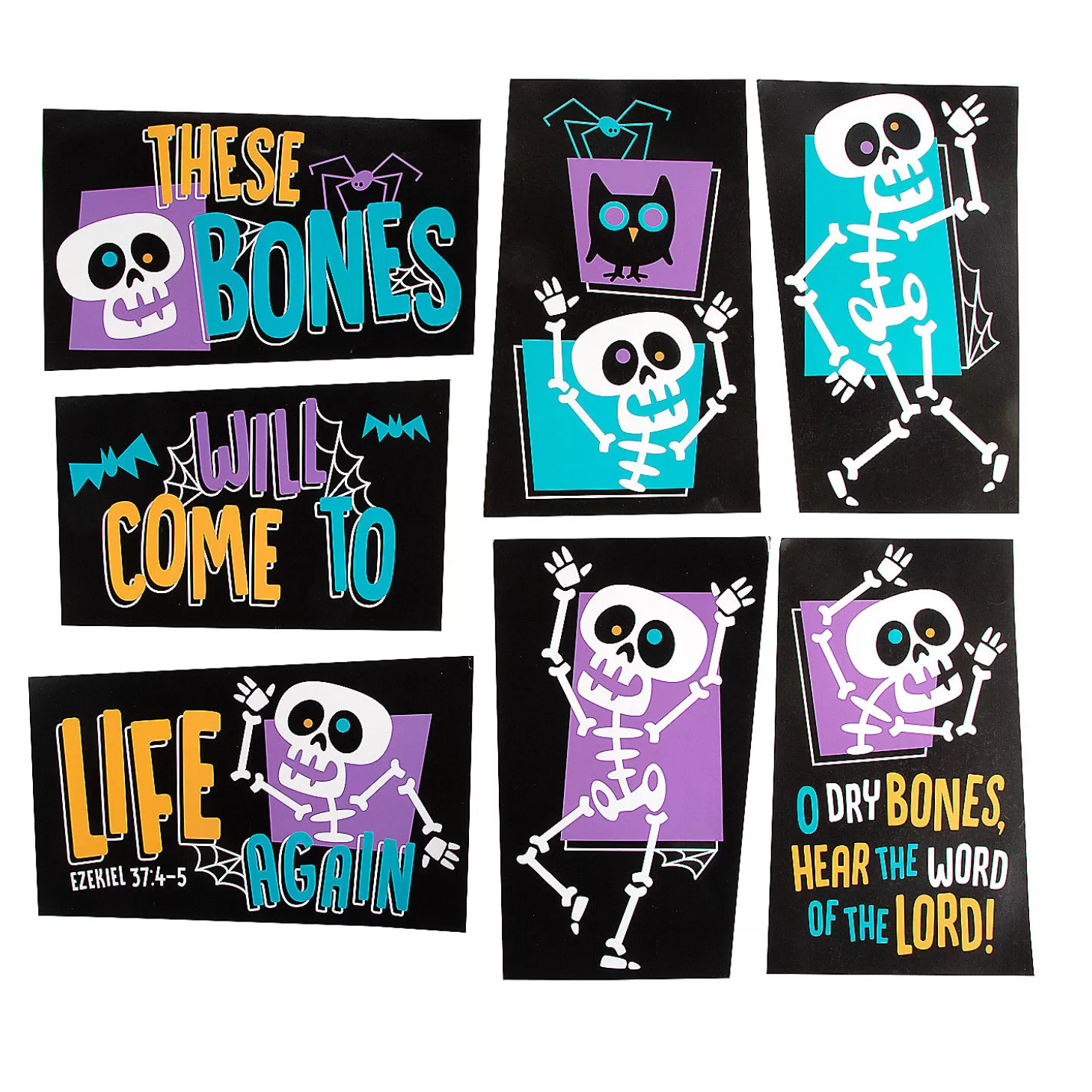 Best Ezekiel Skeleton Basic Trunk-Or-Treat - 7 Pc. Halloween Fun Kits