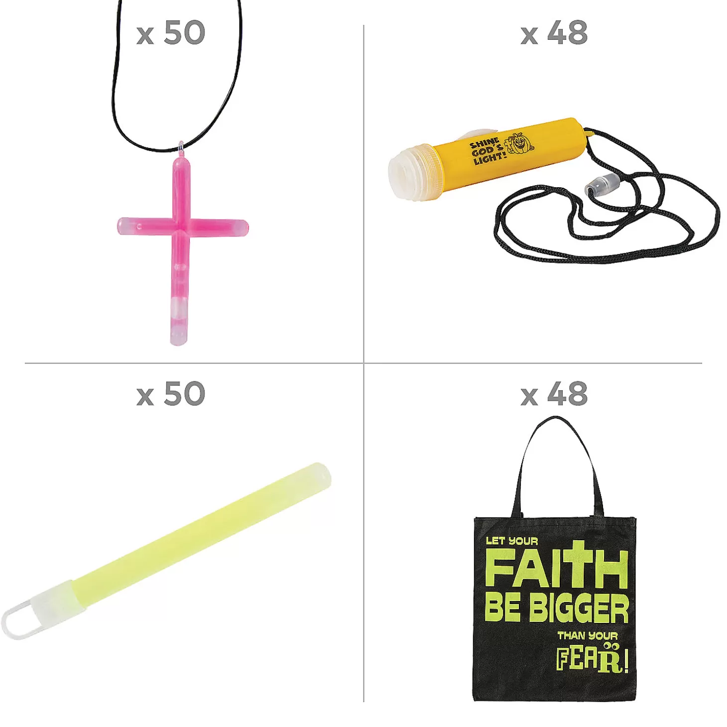 Cheap Faith Trick-Or-Treat Accessories Kit For 48 Religious Halloween