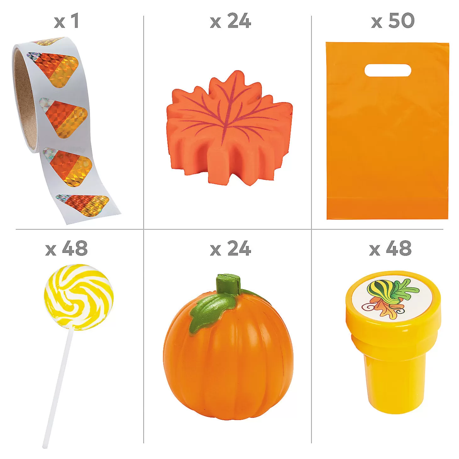 Store Fall Boo Bag Kit For 48 Bulk Halloween Supplies