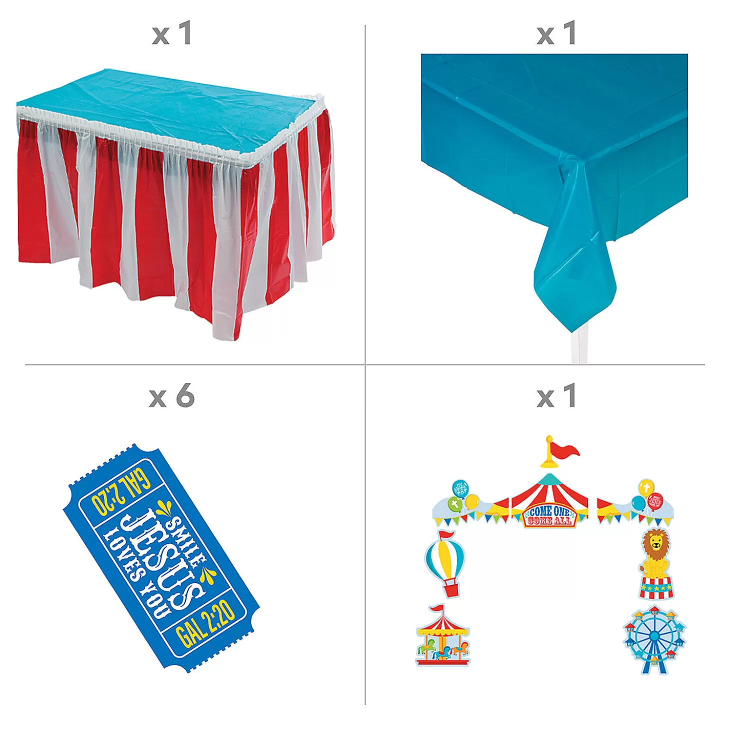 Cheap Fall Carnival Trunk-Or-Treat Decorating Kit - 26 Pc. Religious Halloween