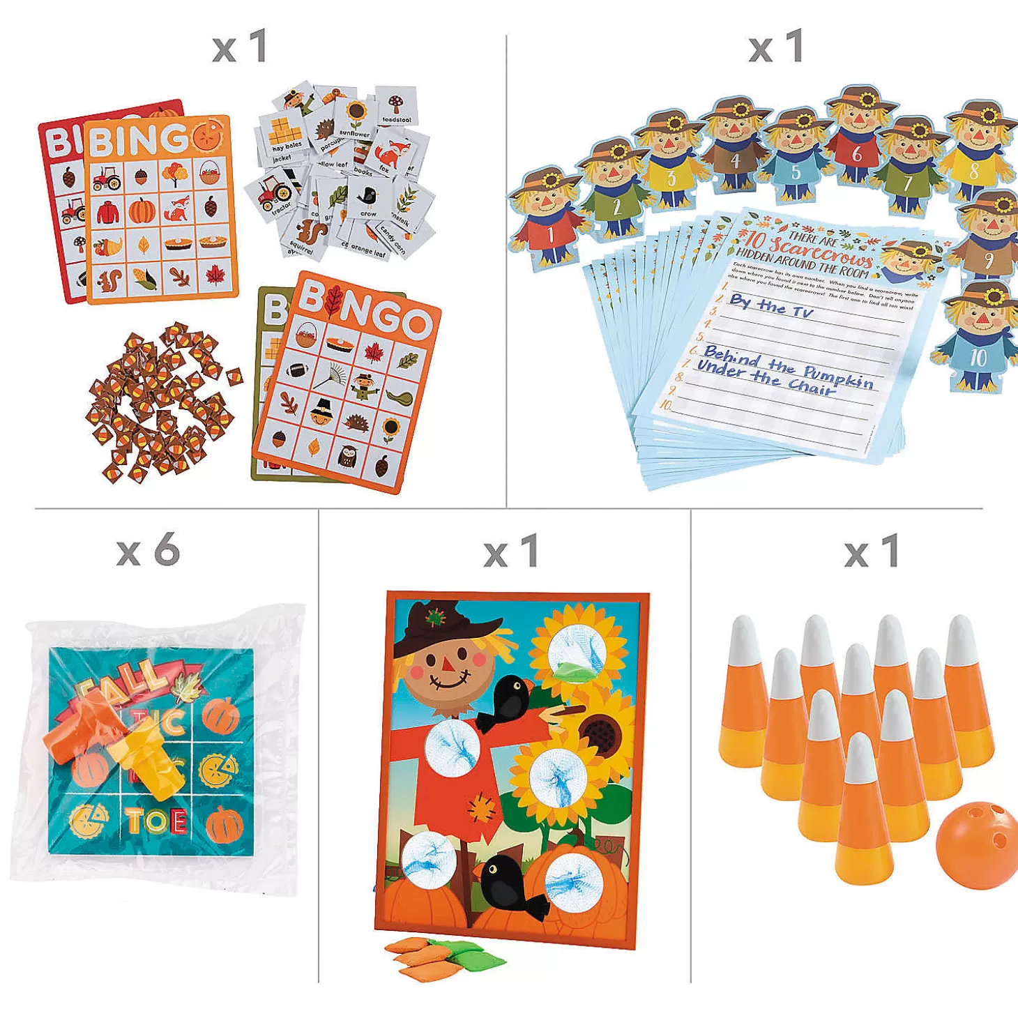 Shop Fall Games Kit - 10 Pc. Halloween Fun Kits