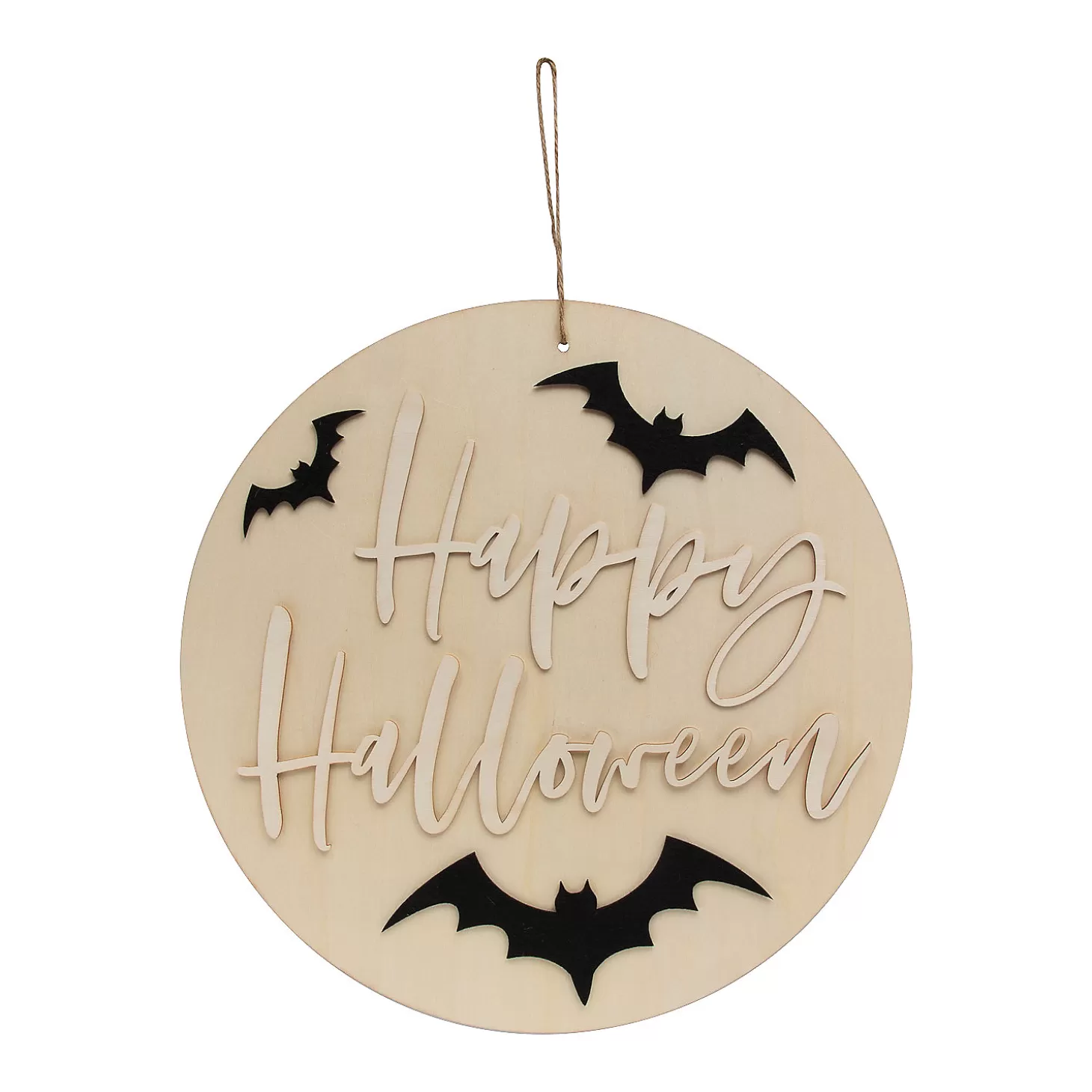 Discount Felt Bat Happy Halloween Wood Sign Craft Kit - Makes 1 Diy Adult Crafts