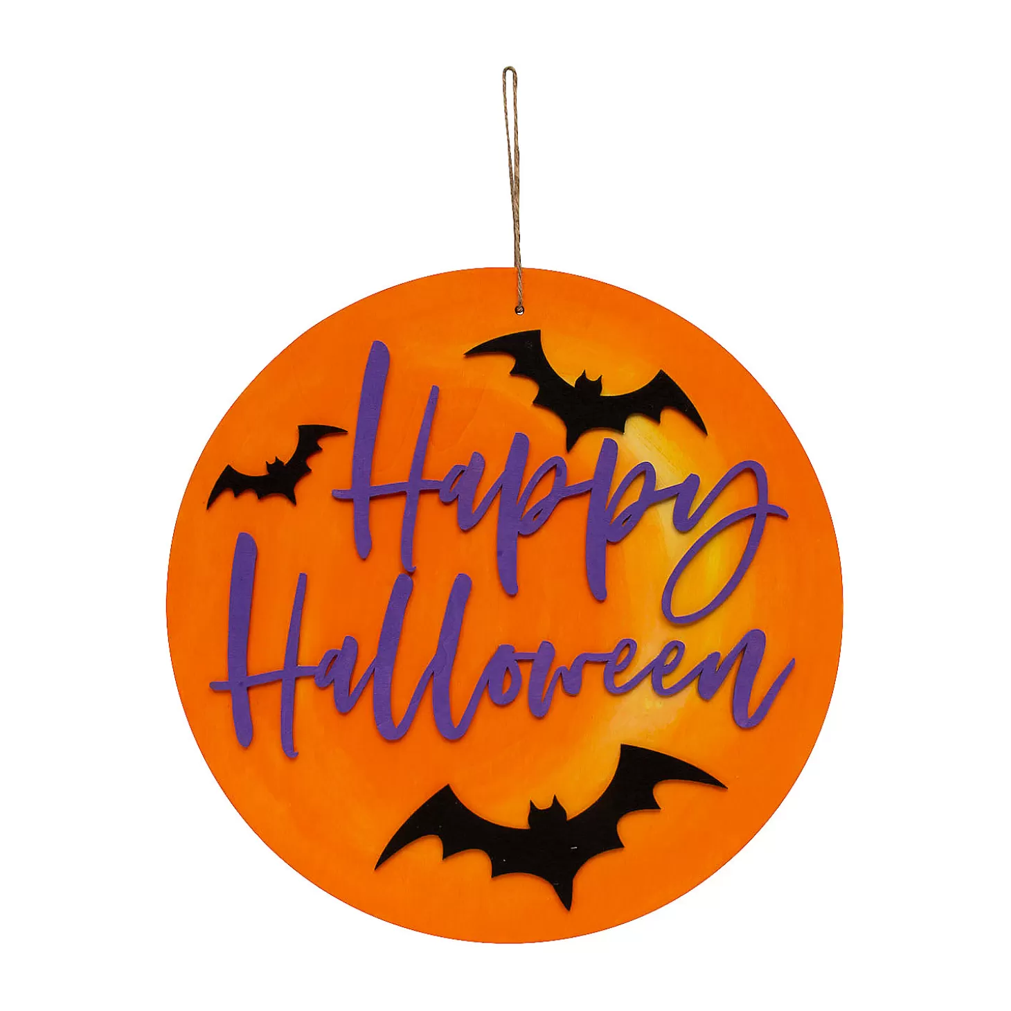Discount Felt Bat Happy Halloween Wood Sign Craft Kit - Makes 1 Diy Adult Crafts