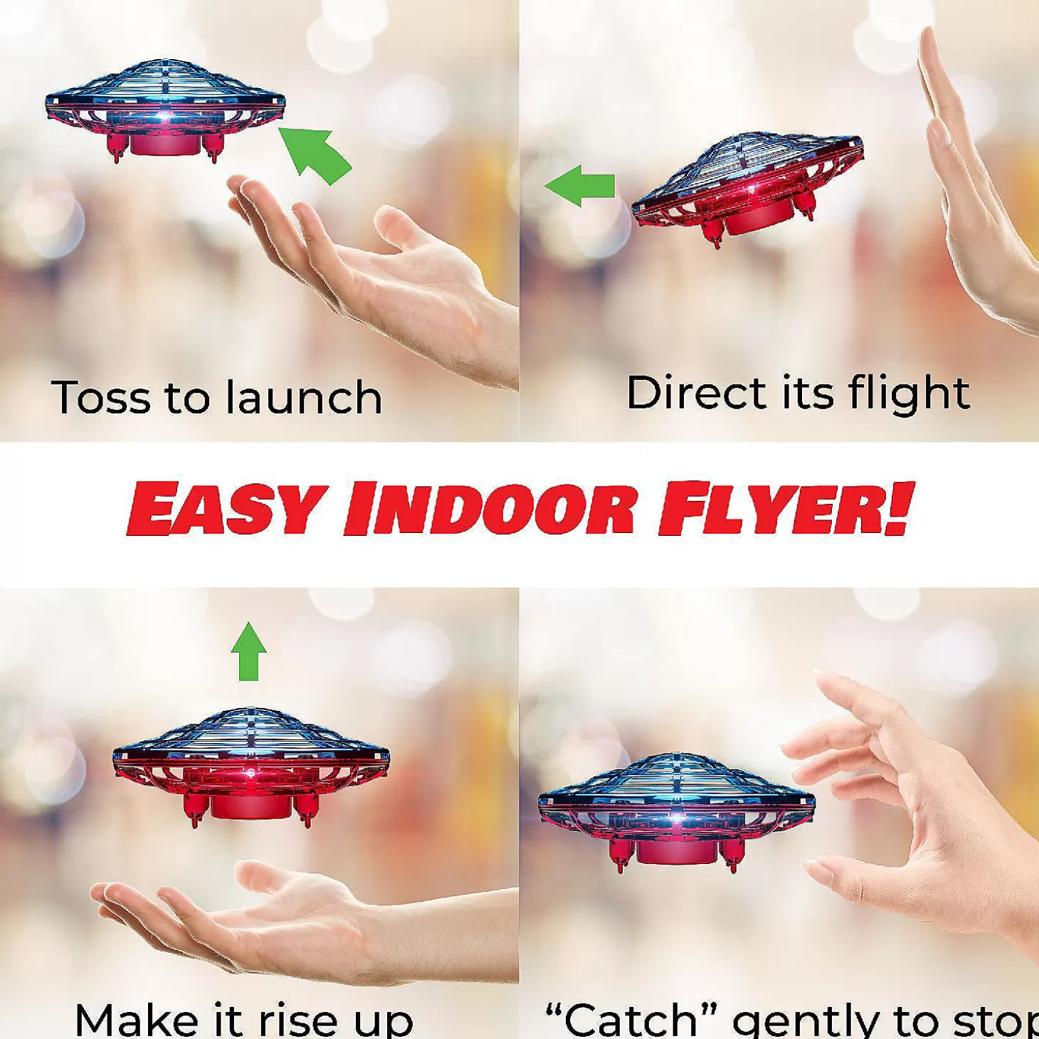 Best Sale Force1- Hands Free Motion Sensor Mini Drone, Easy Indoor Rechargeable Ufo Flying Ball Drone Toy Flying Toys