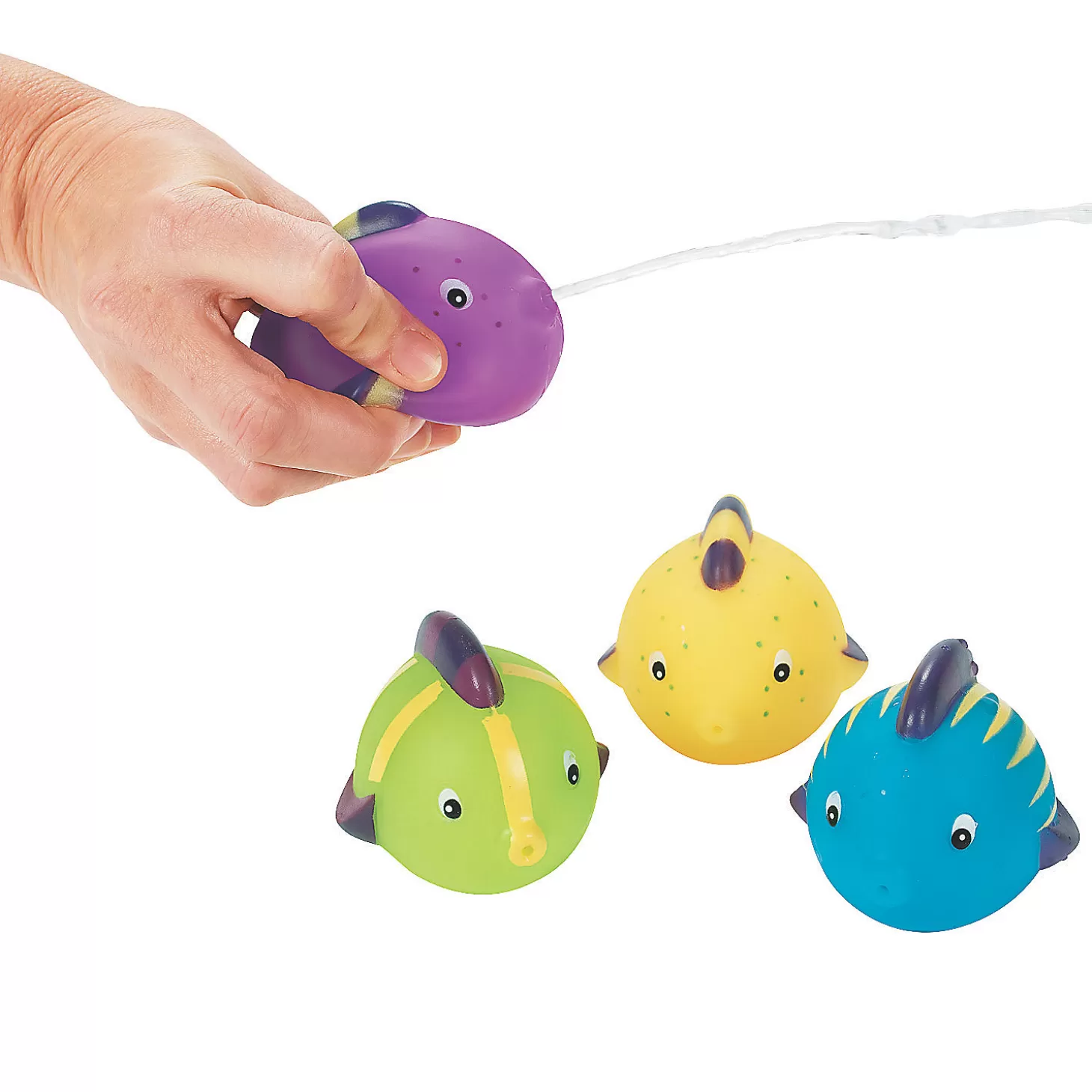 Cheap Fun Squeeze Fish Squirt Toys - 12 Pc. Water Toys