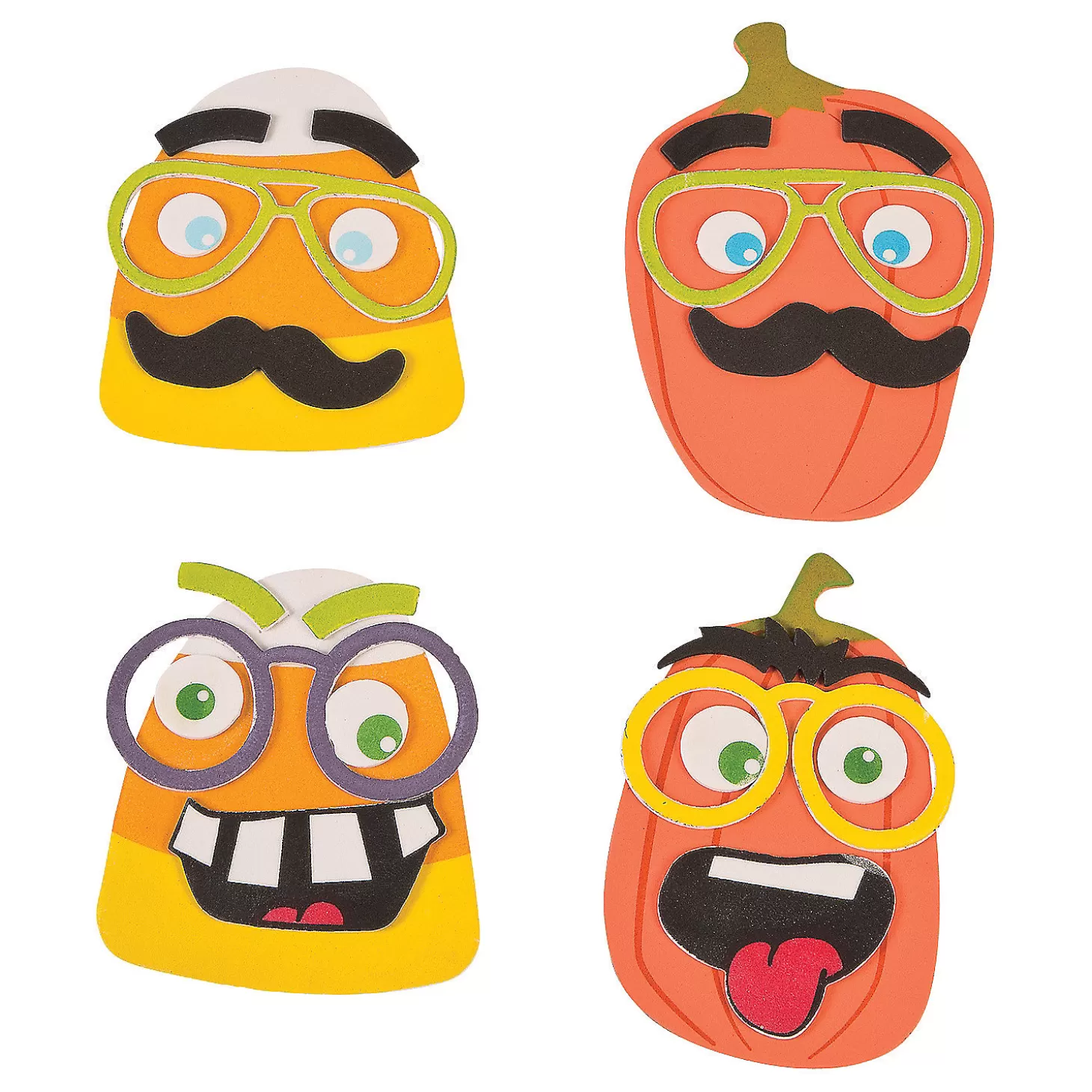 Cheap Funny Halloween Face Magnet Craft Kit - Makes 12 Boo Bags