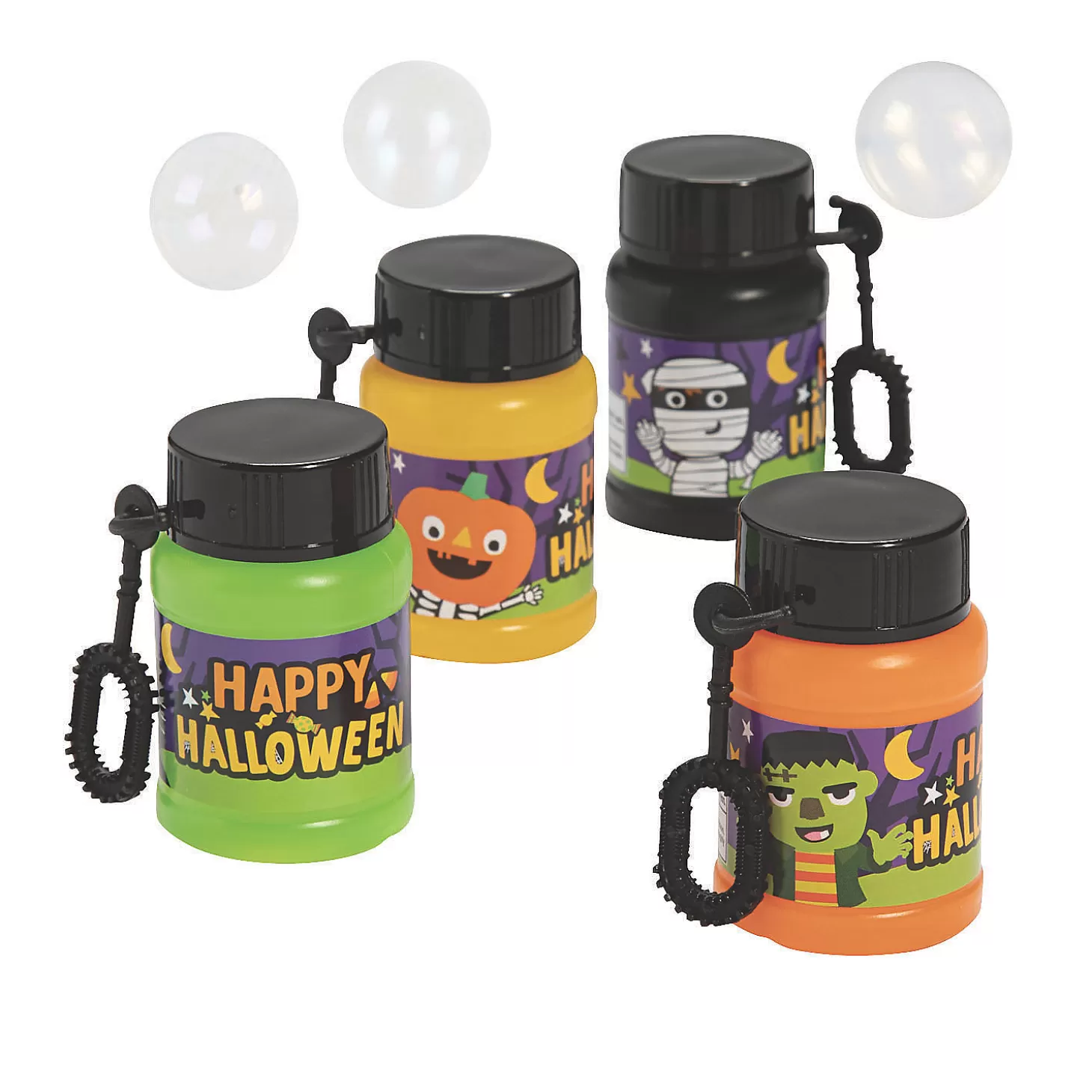 Clearance Ghoul Gang Mini Bubble Bottles - 12 Pc. Boo Bags