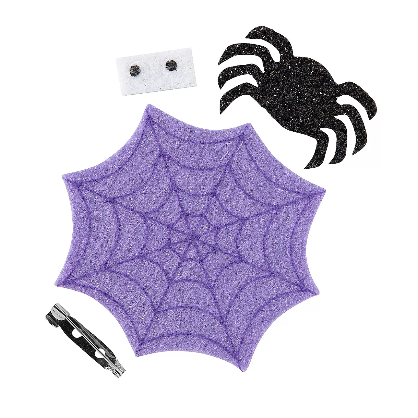 Shop Glitter Felt Halloween Spider Pin Craft Kit - Makes 12 Diy Adult Crafts