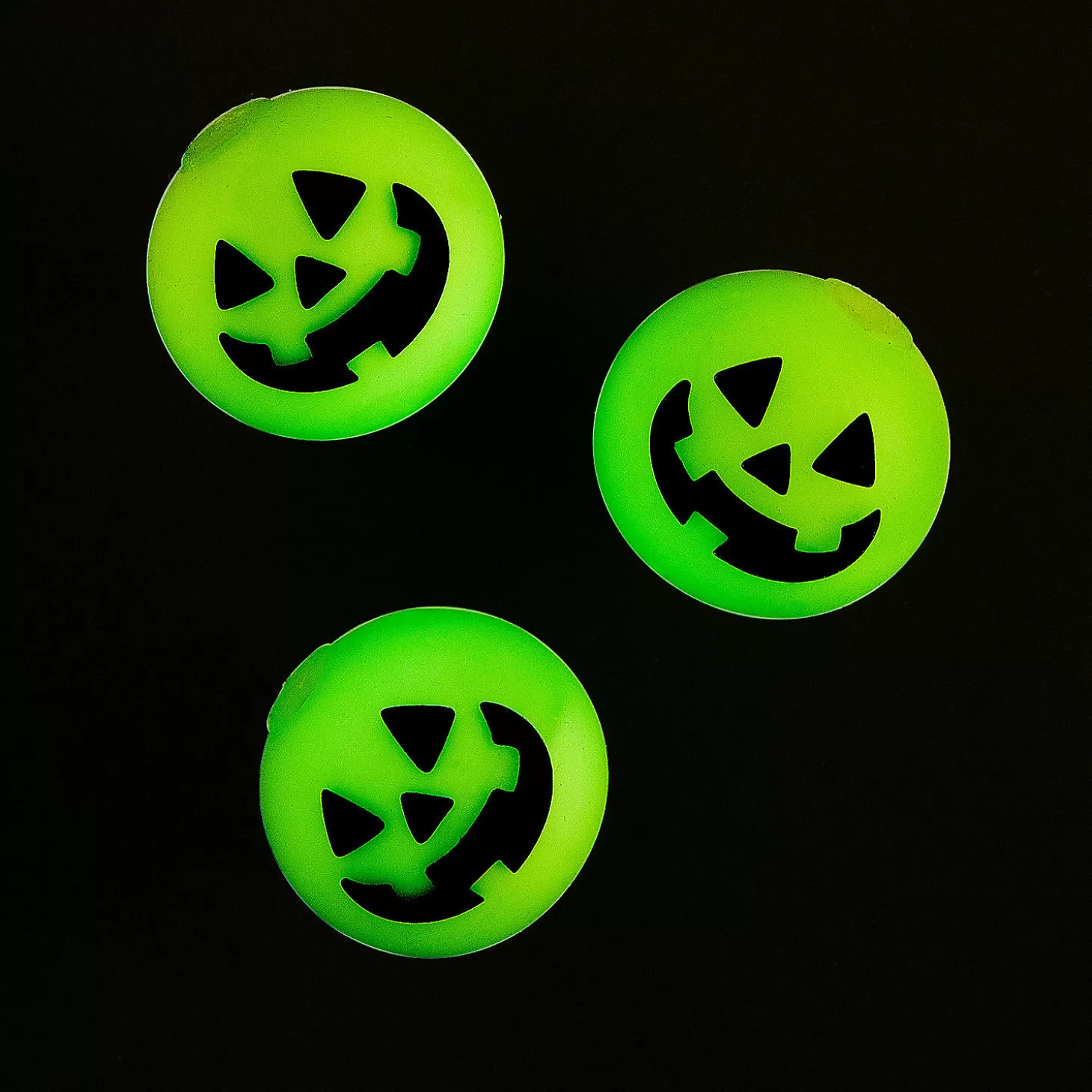 Fashion Glow-In-The-Dark Jack-O'-Lantern Halloween Squeeze Balls - 12 Pc. Halloween Handouts