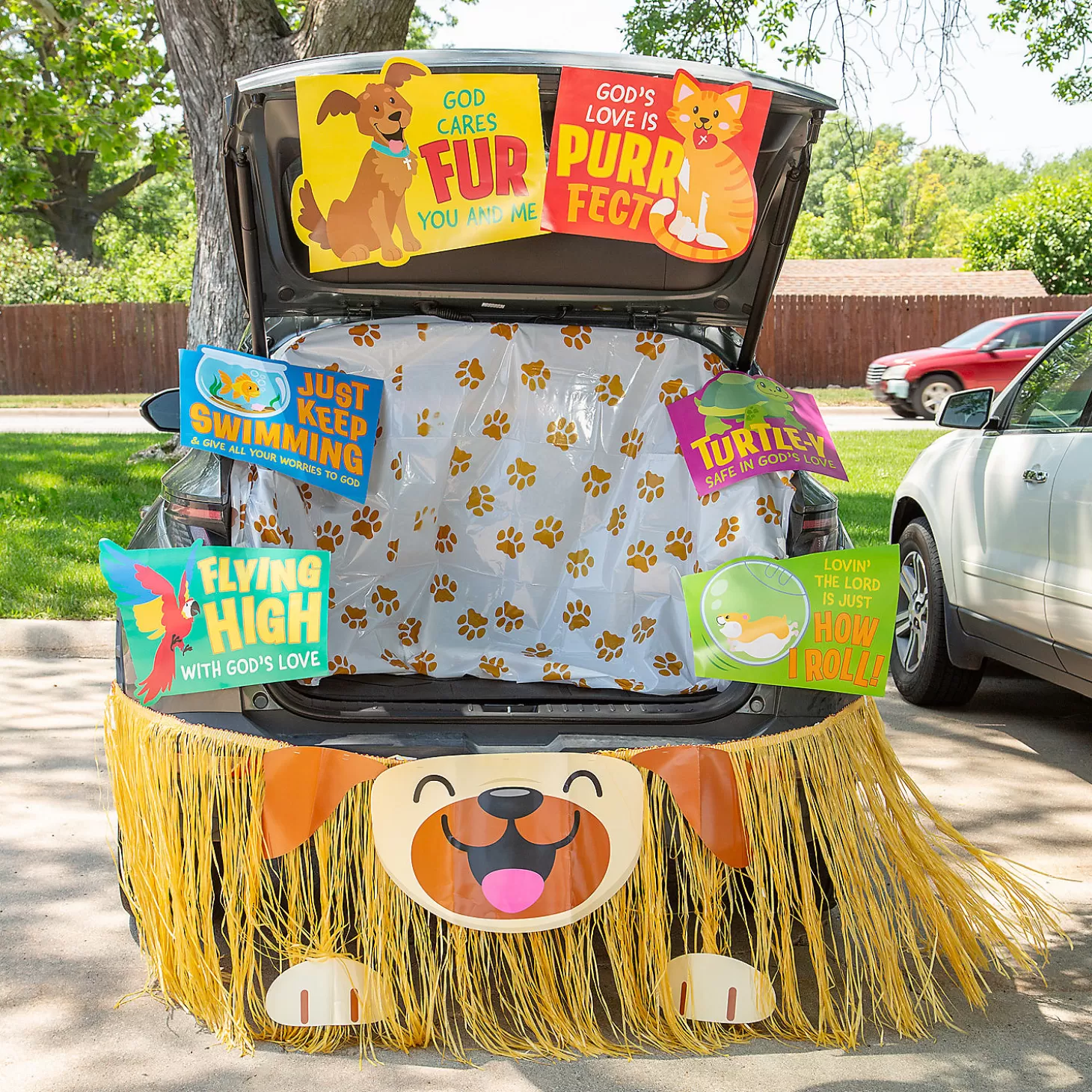 Shop God Cares Fur You Trunk-Or-Treat Decorating Kit - 8 Pc. Halloween Fun Kits