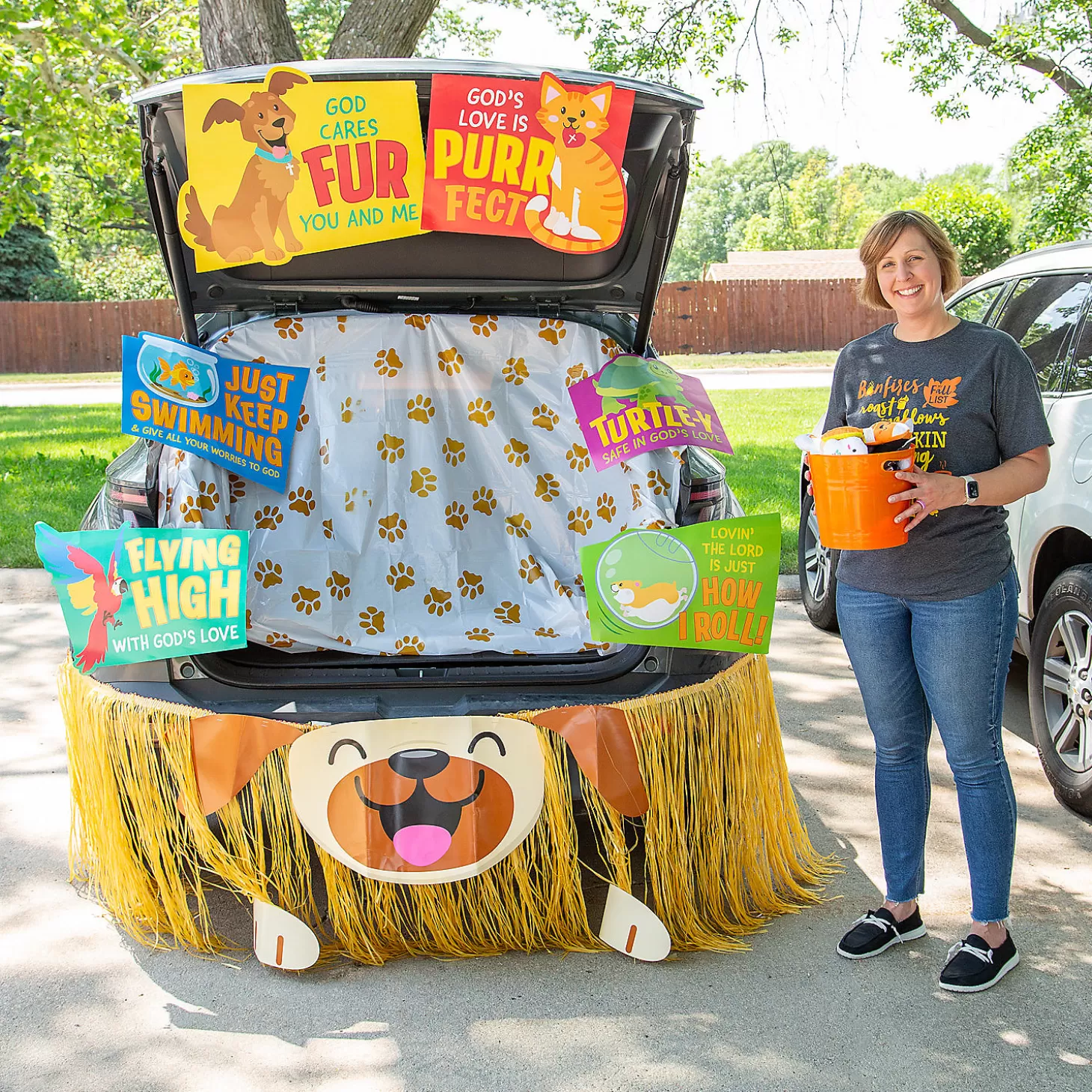 Shop God Cares Fur You Trunk-Or-Treat Decorating Kit - 8 Pc. Halloween Fun Kits