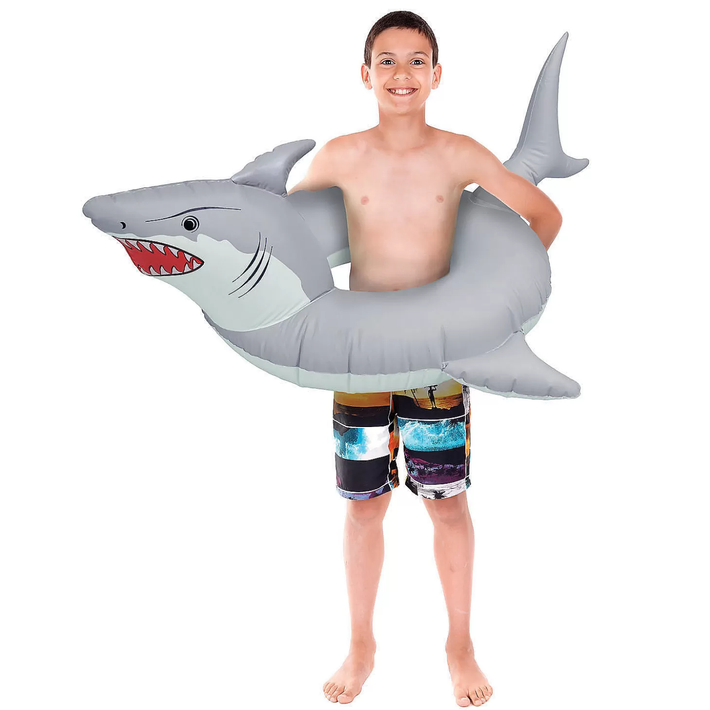 New Gofloats 'Great White Bite' Jr Pool Float Party Tube Water Toys