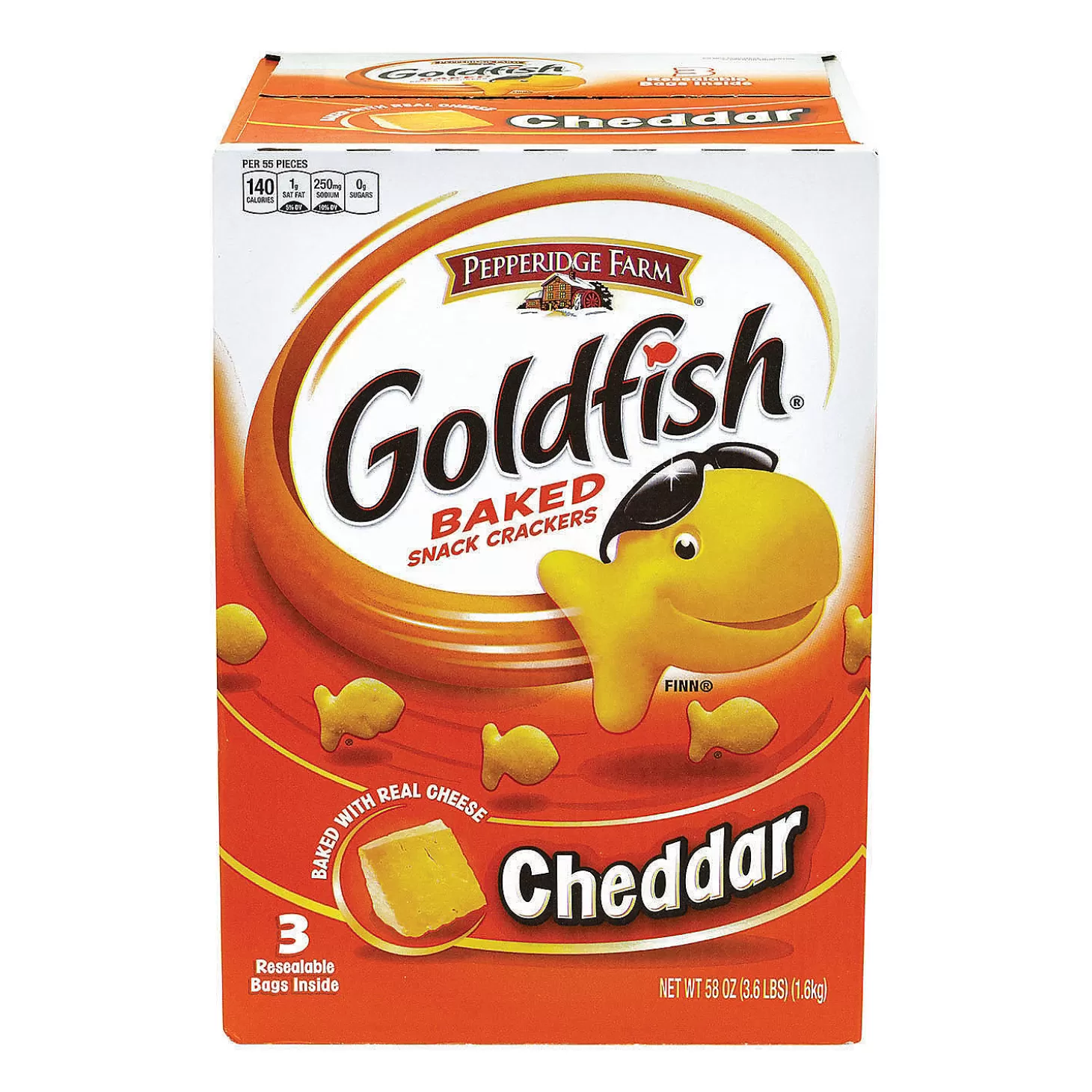 Discount Goldfish Cheddar Baked Snack Crackers, 3.6 Lb Bulk Halloween Supplies