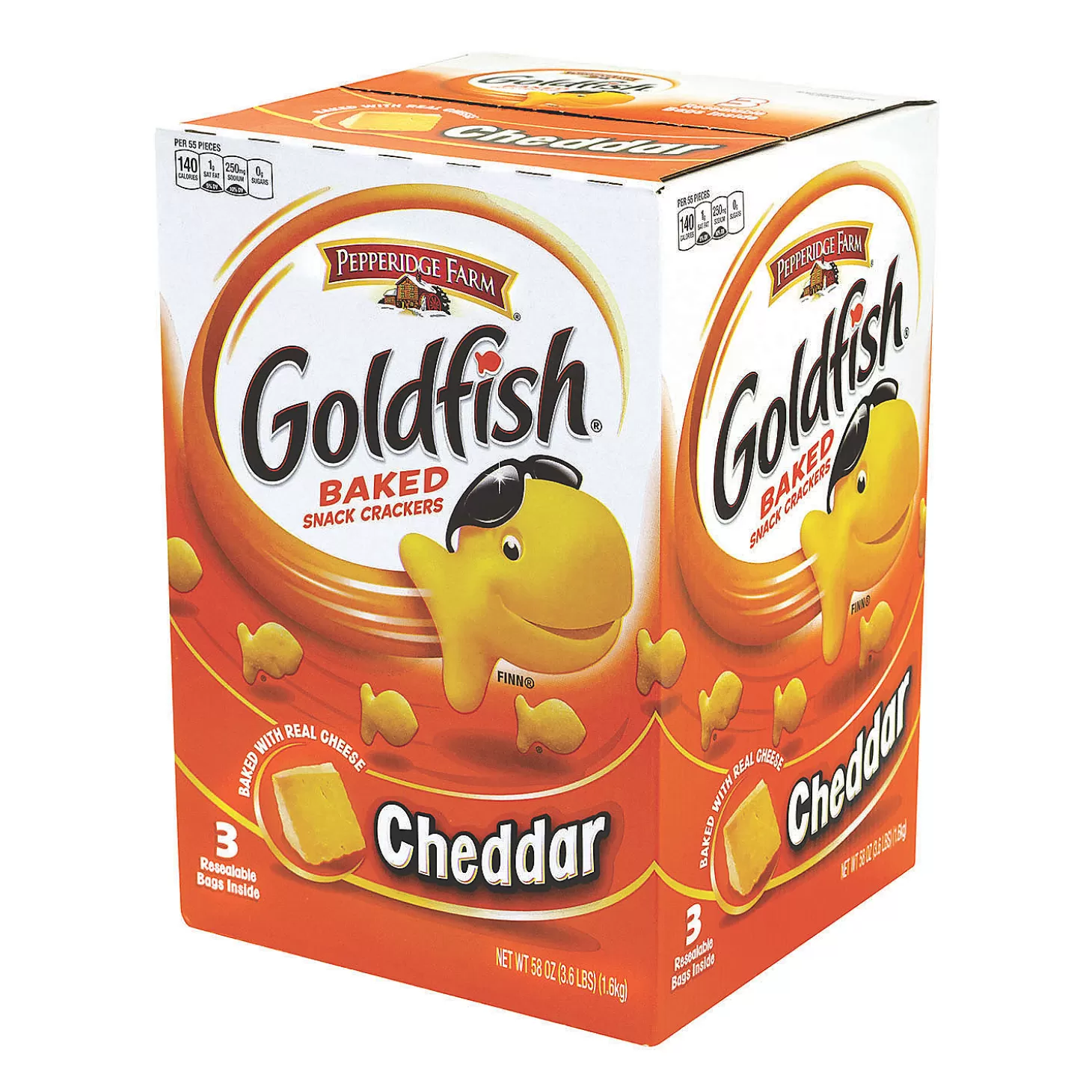 Discount Goldfish Cheddar Baked Snack Crackers, 3.6 Lb Bulk Halloween Supplies