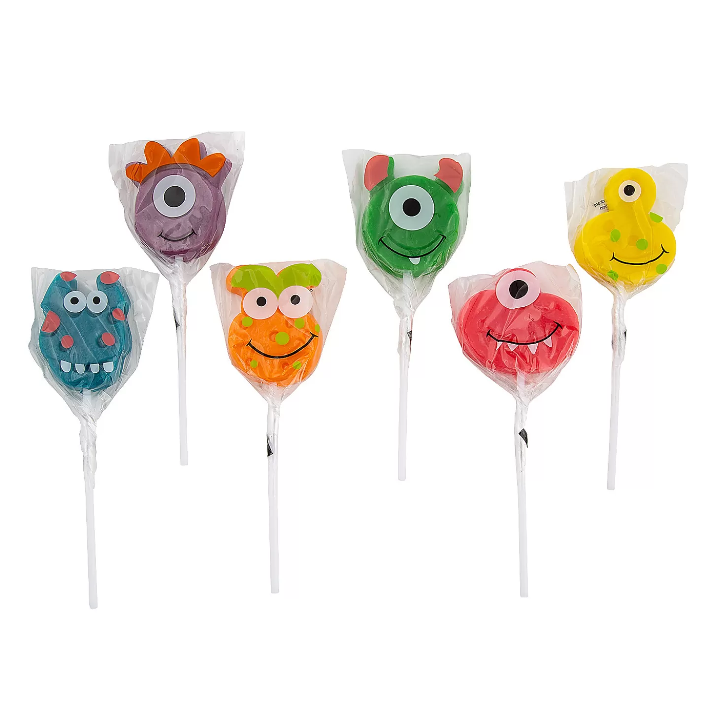 New Goofy Monster Lollipops - 12 Pc. Halloween Candy