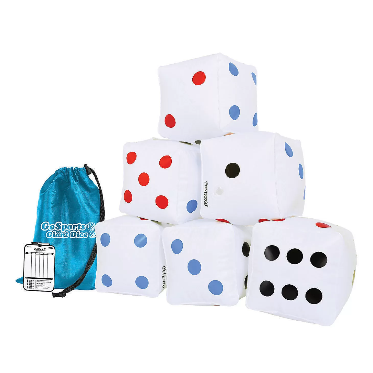 Fashion Gosports 6" Giant Inflatable Dice - 6 Pack Lawn Games