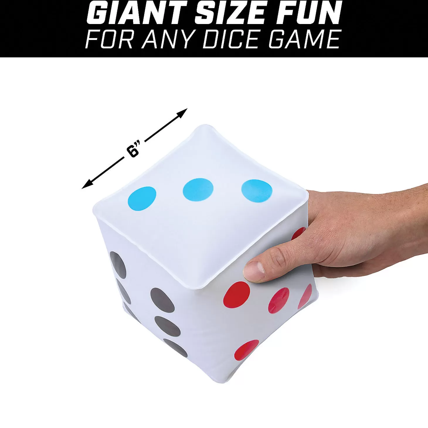 Fashion Gosports 6" Giant Inflatable Dice - 6 Pack Lawn Games