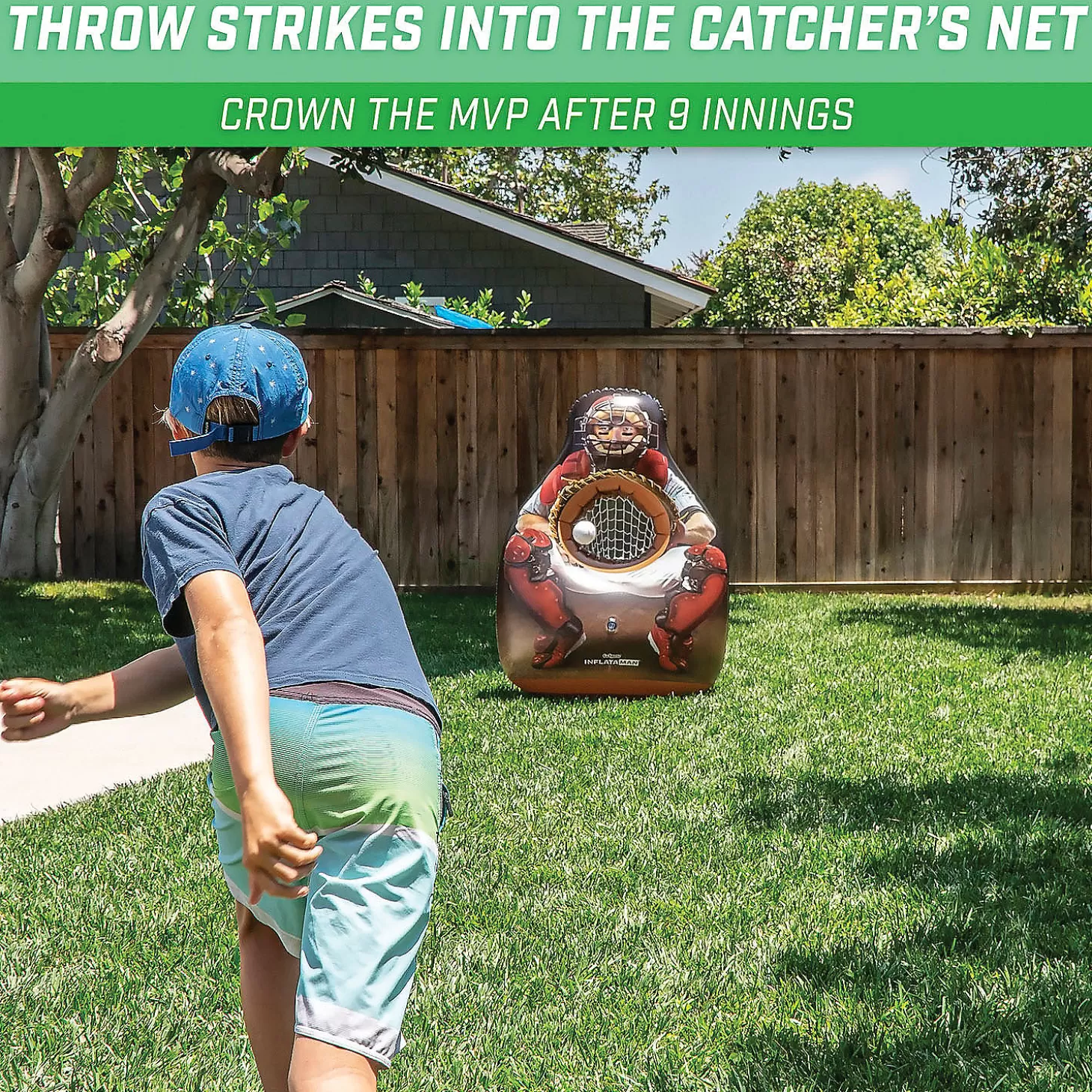 Flash Sale Gosports Inflataman Baseball Toss Challenge Lawn Games