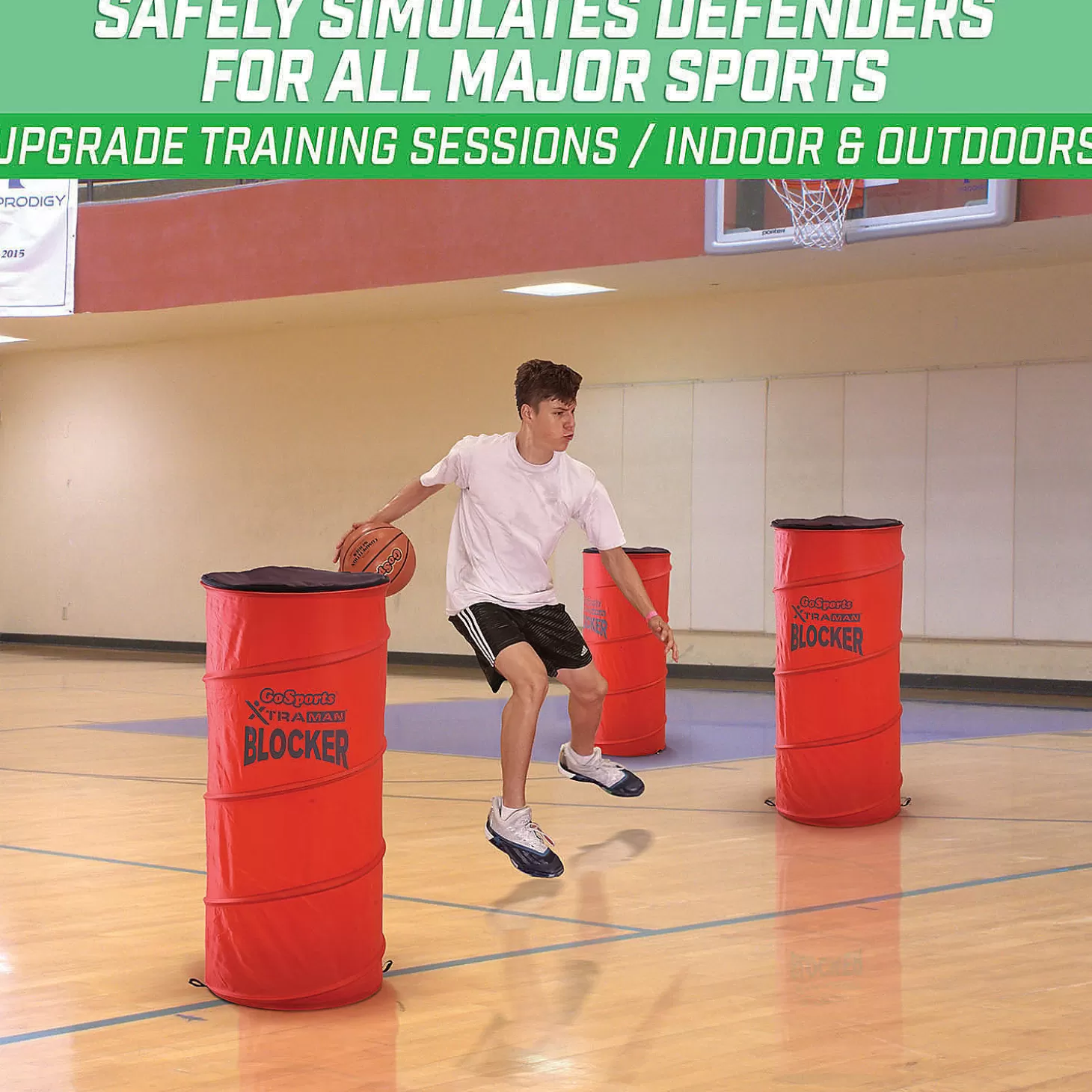 Sale Gosports Xtraman Blocker Pop-Up Defenders 3 Pack - Safely Simulate Defenders For All Major Sports - Basketball, Soccer, Football And More Lawn Games