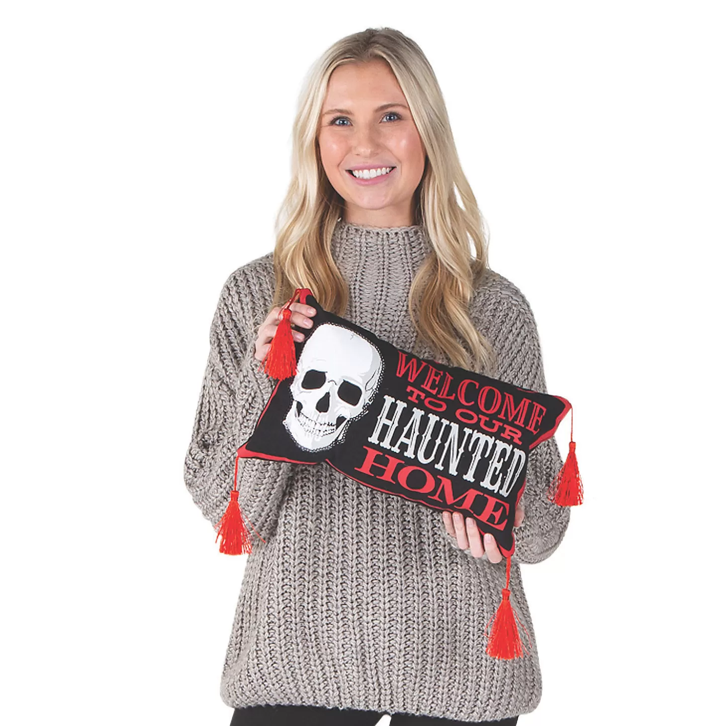New Gothic Pillow Set Halloween Decoration - 2 Pc. Skulls & Skeletons