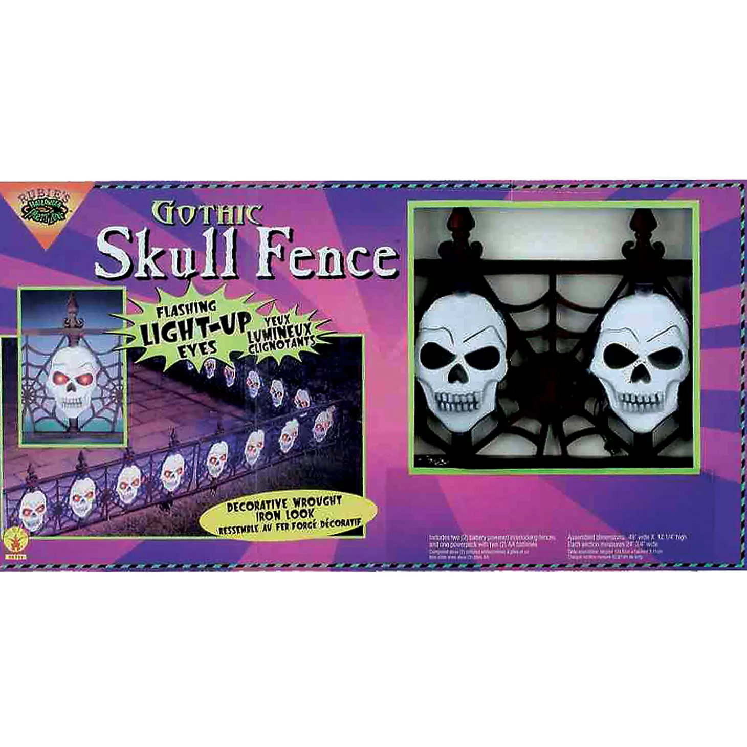 Best Gothic Skull Light-Up Fence Skulls & Skeletons