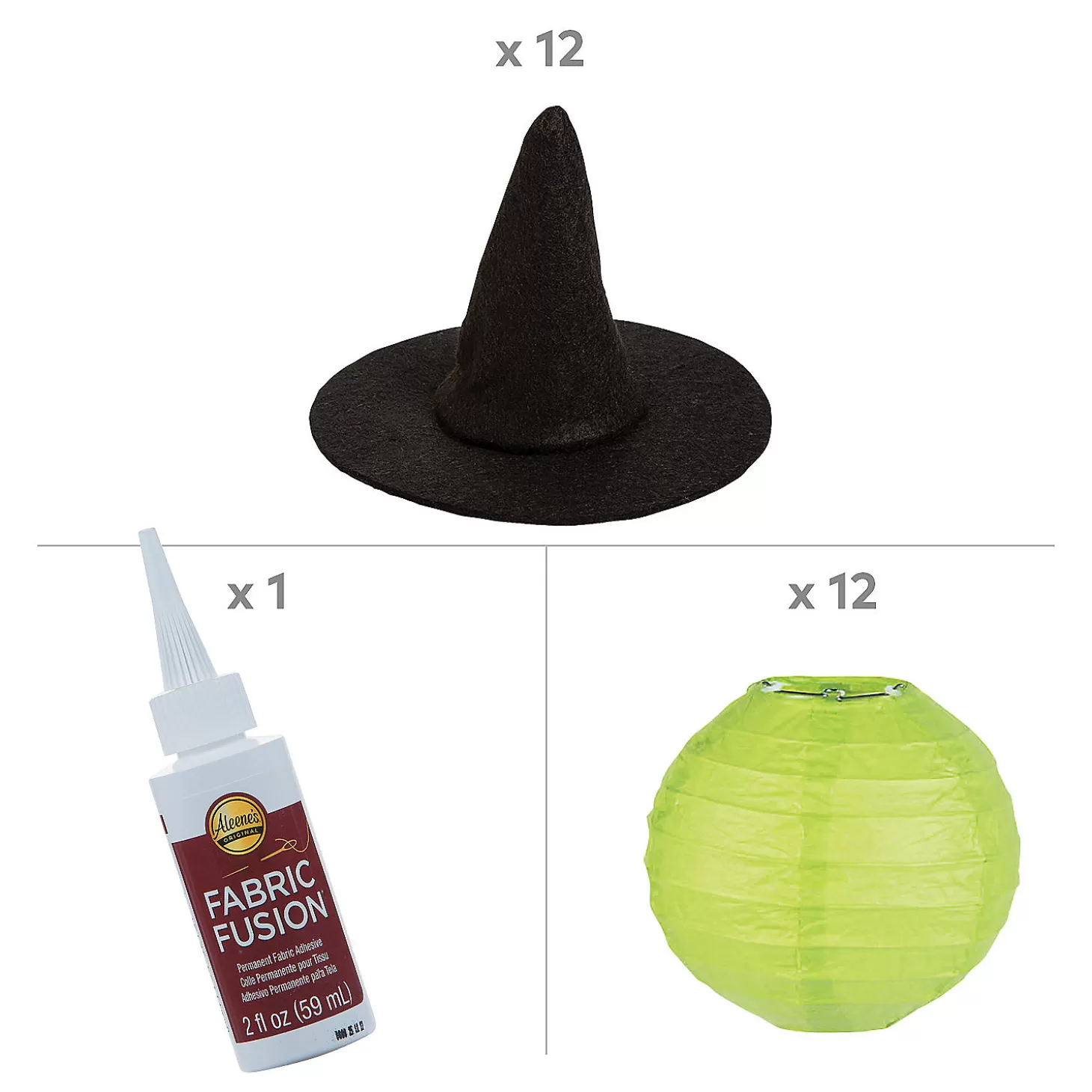 Sale Green Witch Paper Lantern Craft Kit - Makes 12 Halloween Fun Kits