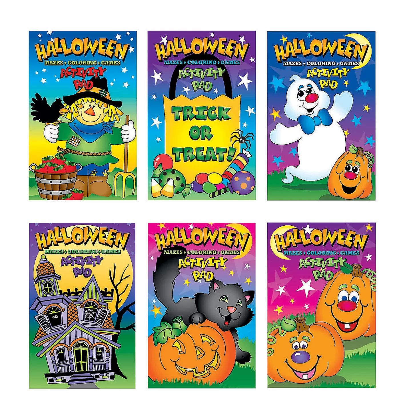 Outlet Halloween Activity Pads - 12 Pc. Boo Bags