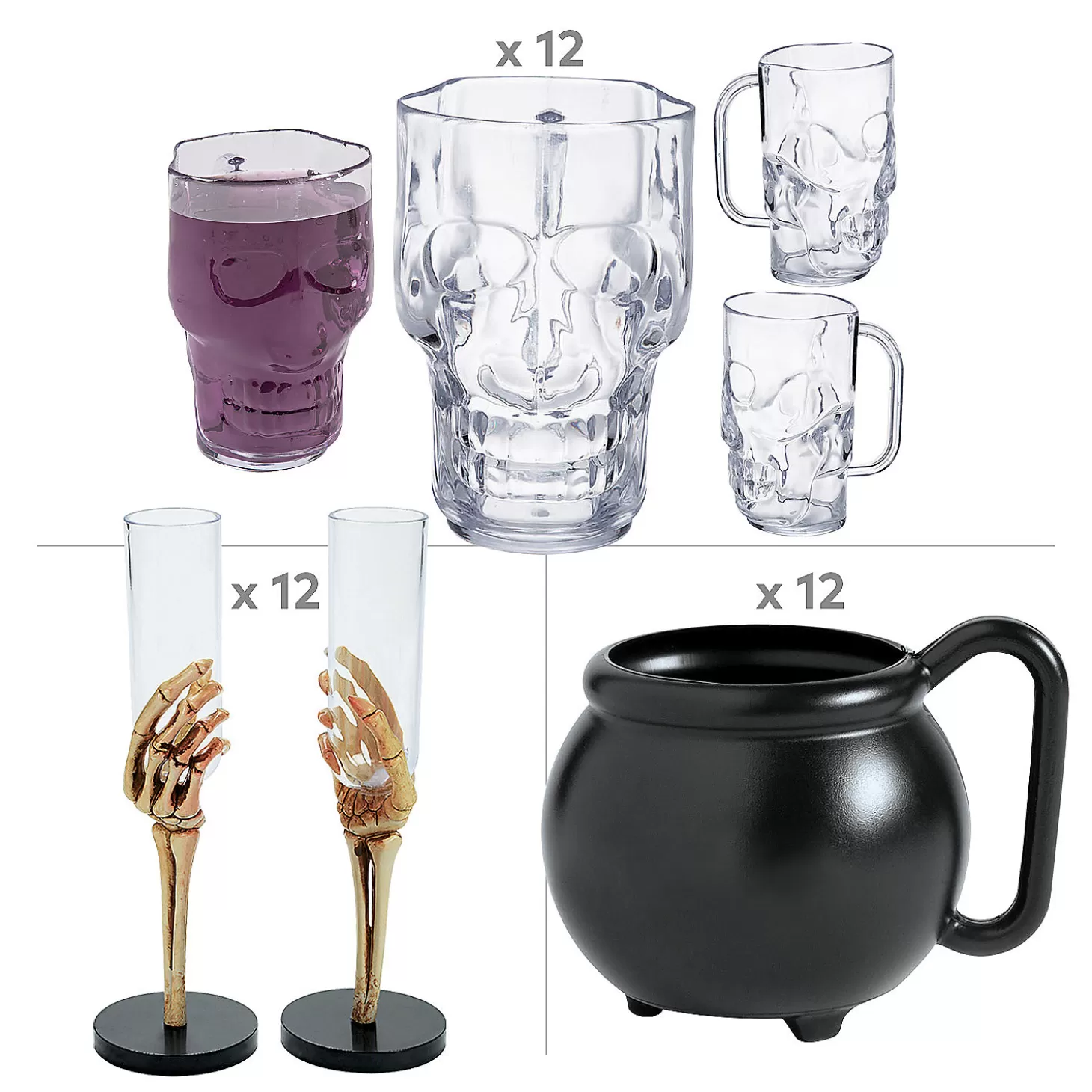 New Halloween Assorted Drinkware Kit - 36 Pc. Halloween Fun Kits