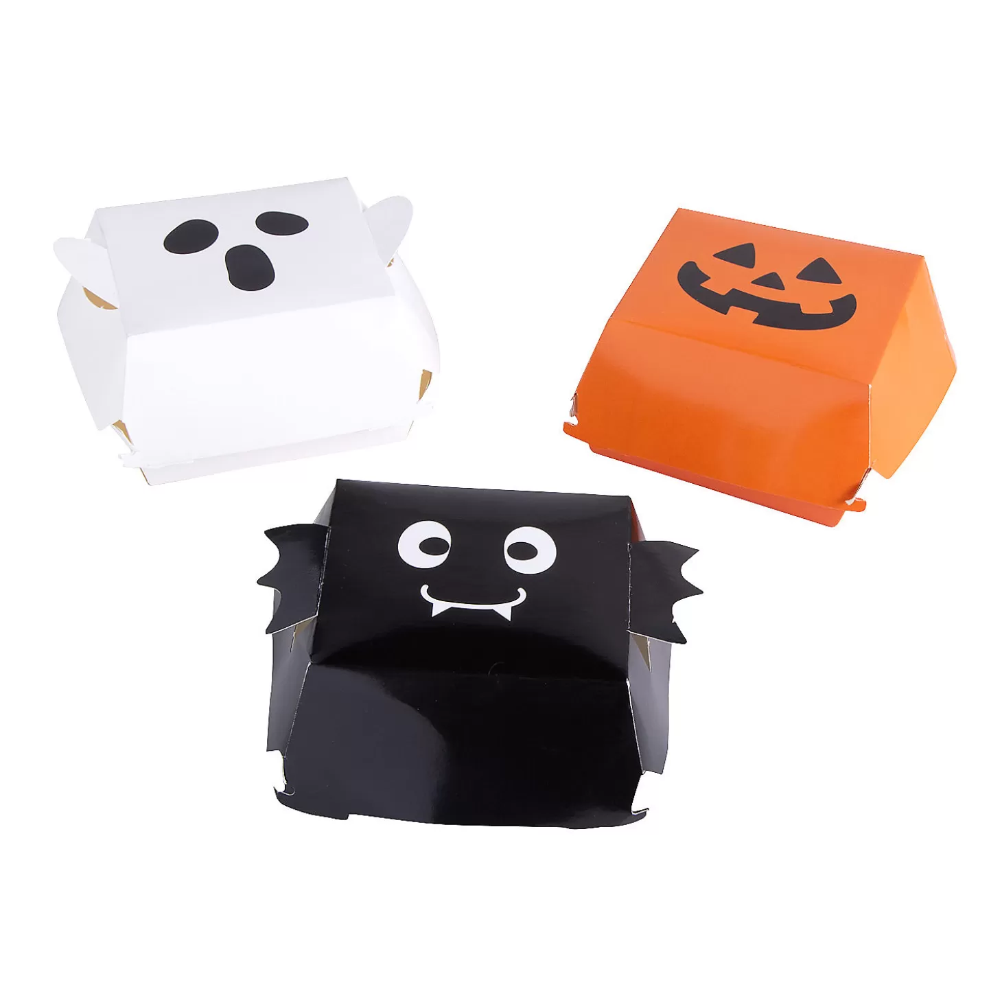 Fashion Halloween Burger Take Out Boxes - 12 Pc. Halloween Bags