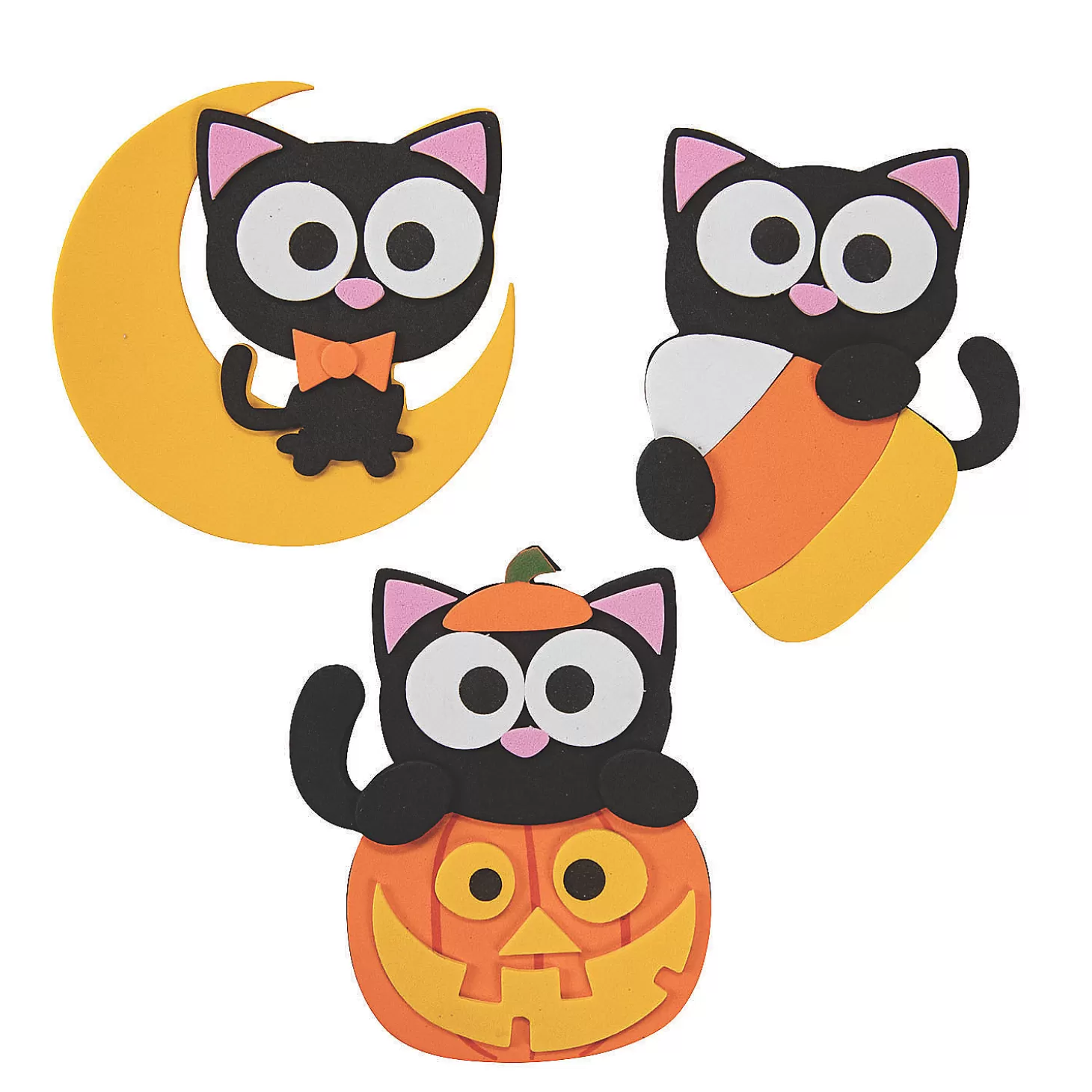 Shop Halloween Cat Magnet Craft Kit - Makes 12 Boo Bags