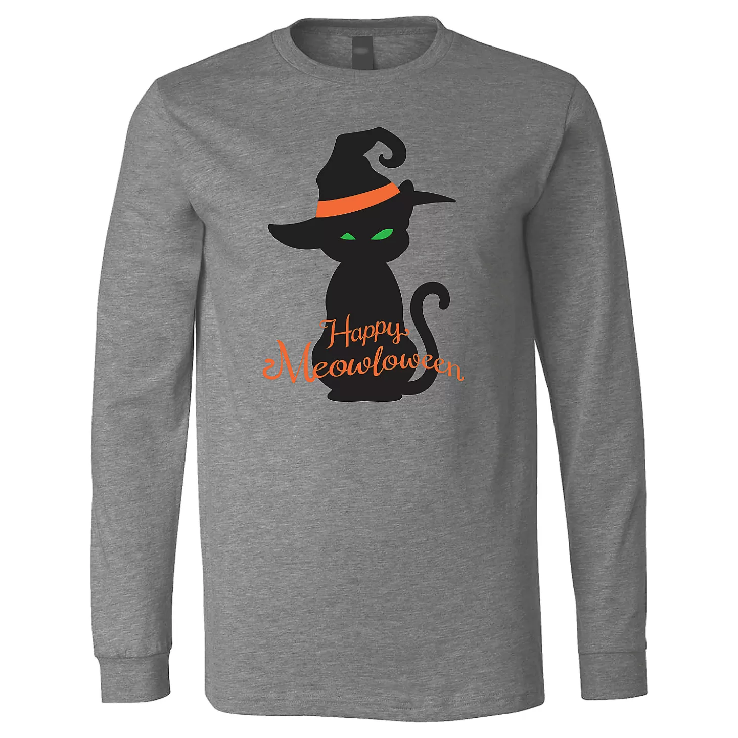 Hot Halloween Cat Silhouette Adult's T-Shirt Halloween T-Shirts