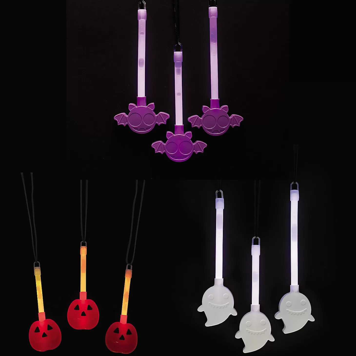 Cheap Halloween Character Glow Necklace Assortment - 36 Pc. Halloween Fun Kits