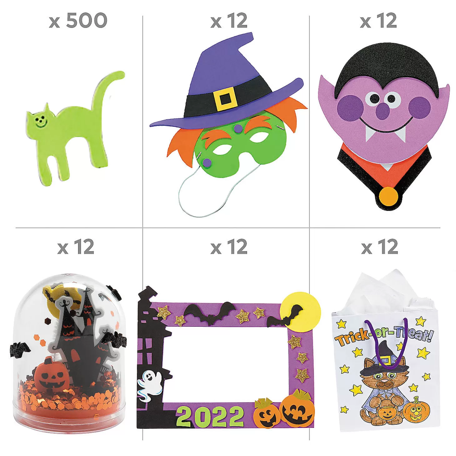 Discount Halloween Craft Assortment Kit For 12 Halloween Fun Kits
