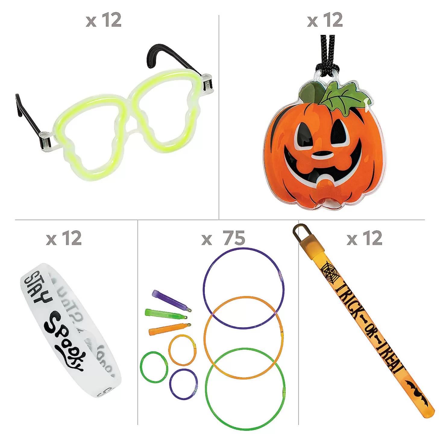 Sale Halloween Family Glow Kit - 123 Pc. Boo Bags