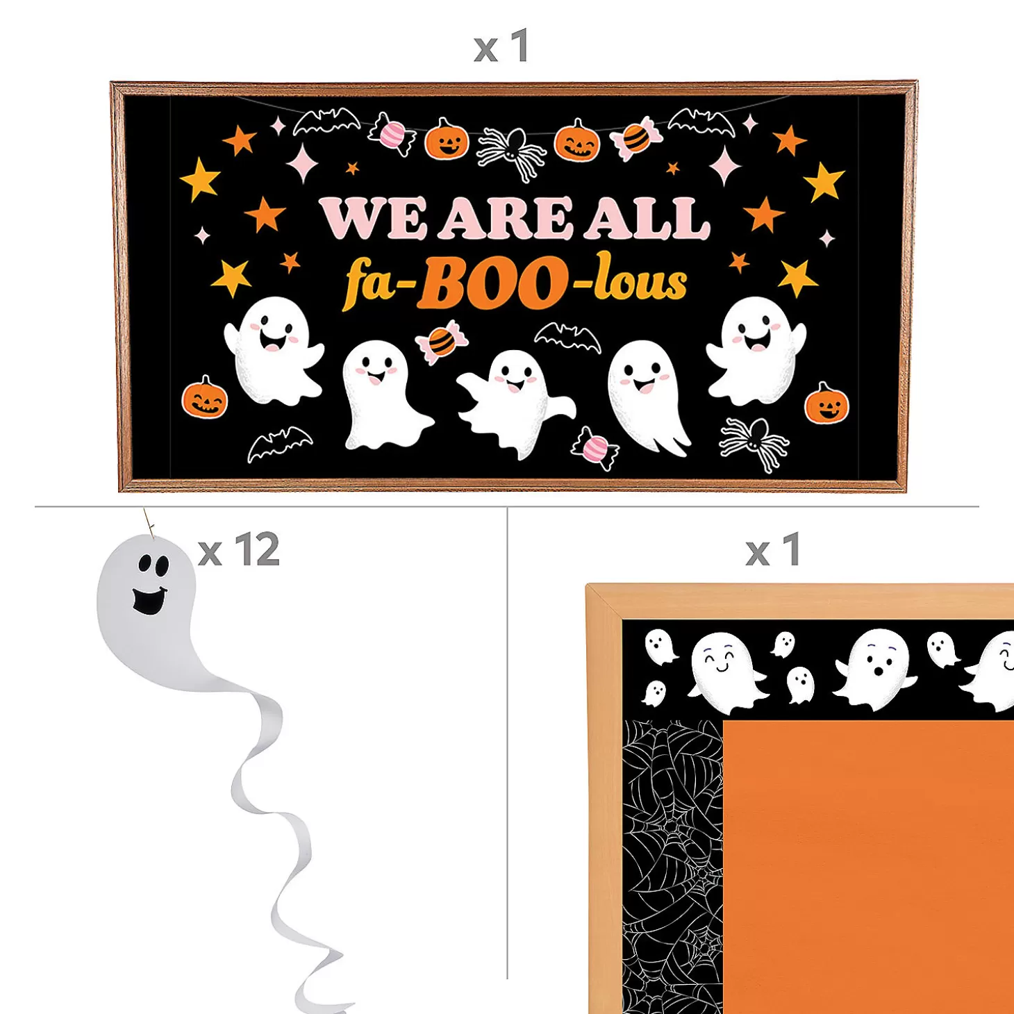 Best Halloween Ghost Classroom Decorating Kit - 74 Pc. Halloween Fun Kits