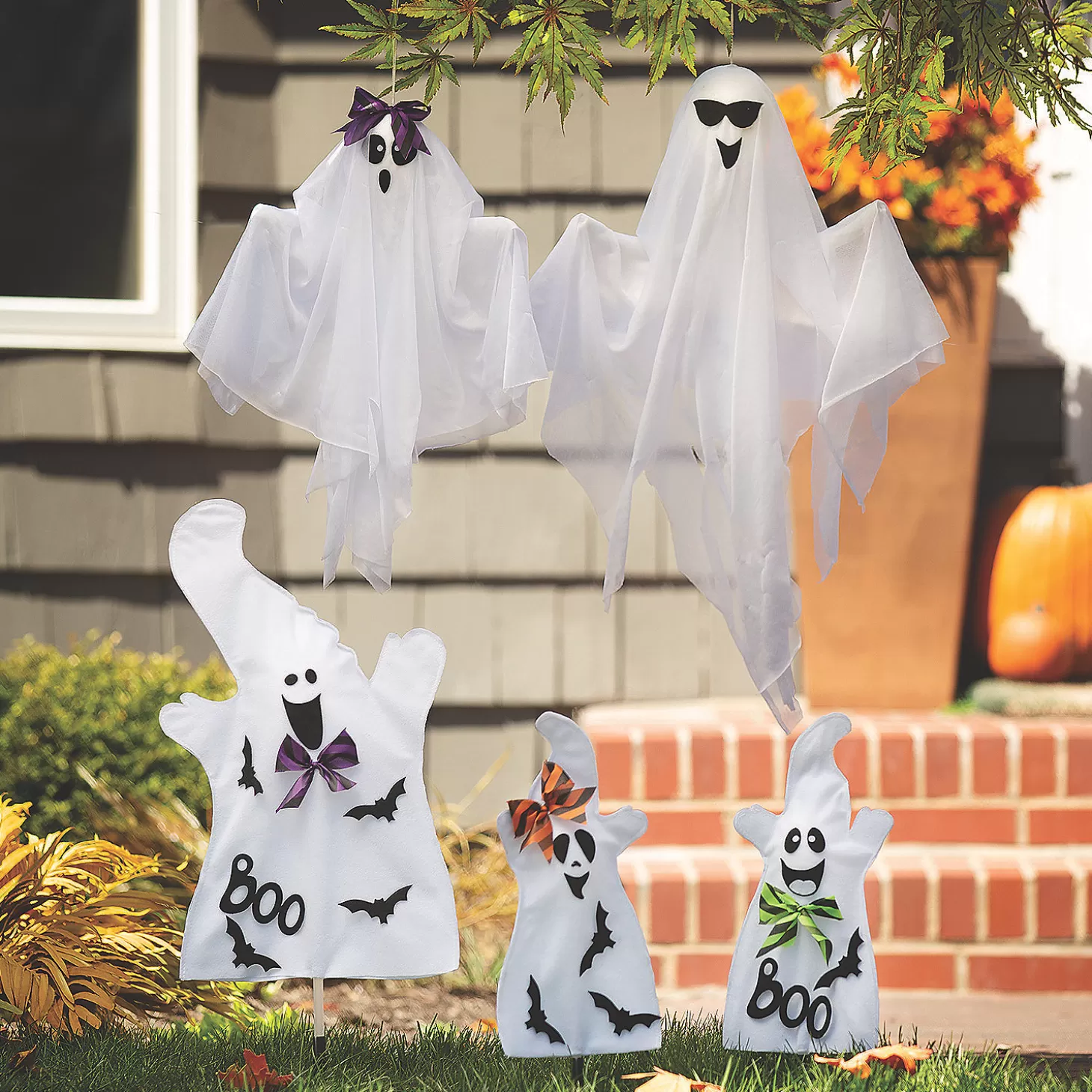 Fashion Halloween Ghost Family Yard Decorations Halloween Fun Kits