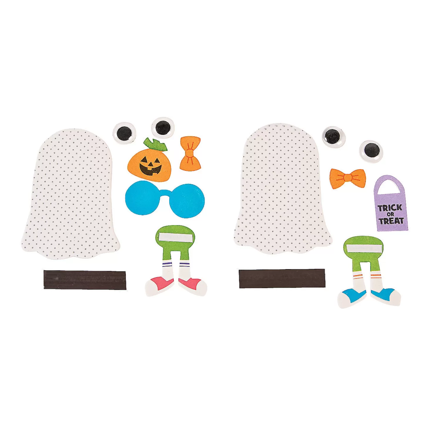 Outlet Halloween Ghost Kid Magnet Craft Kit - Makes 12 Boo Bags