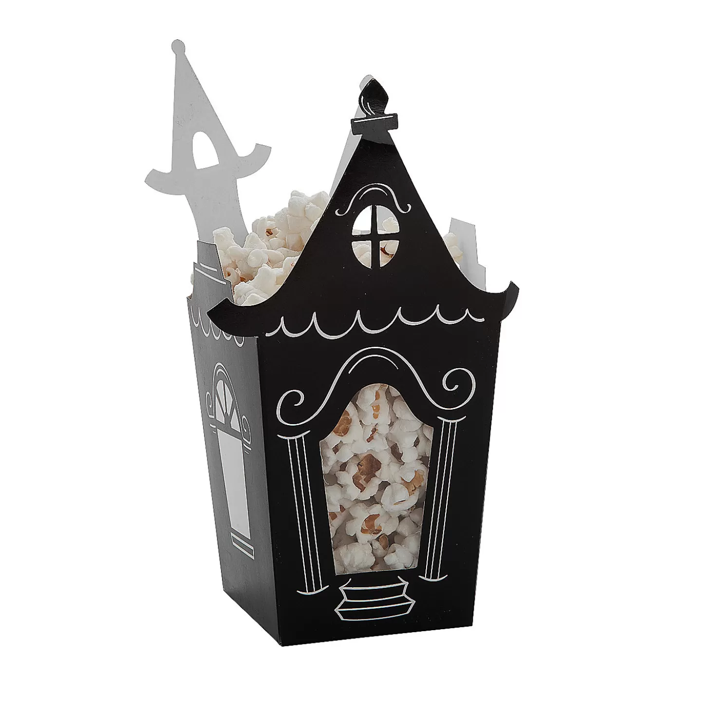 Fashion Halloween Haunted House Popcorn Boxes - 12 Pc. Halloween Bags