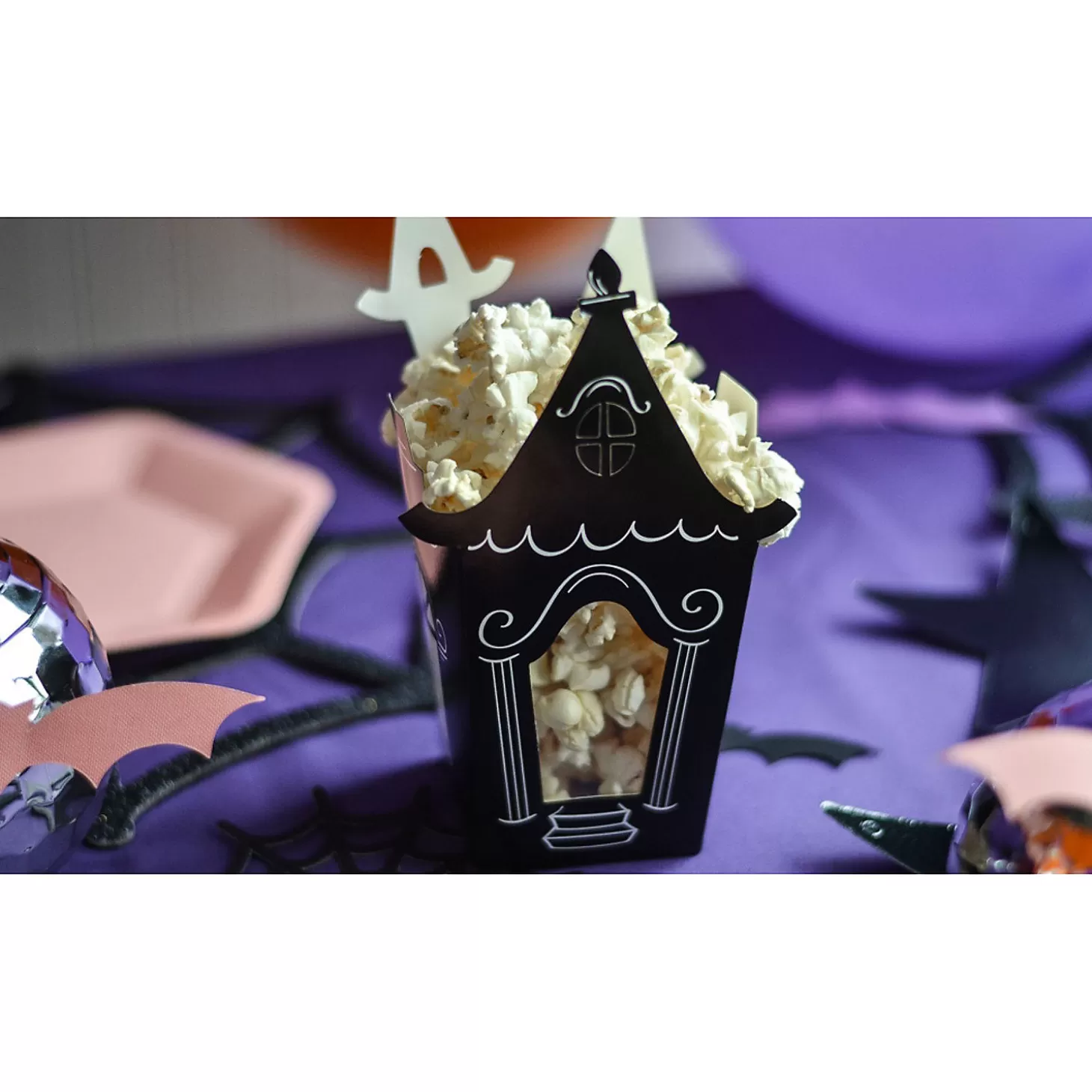 Fashion Halloween Haunted House Popcorn Boxes - 12 Pc. Halloween Bags