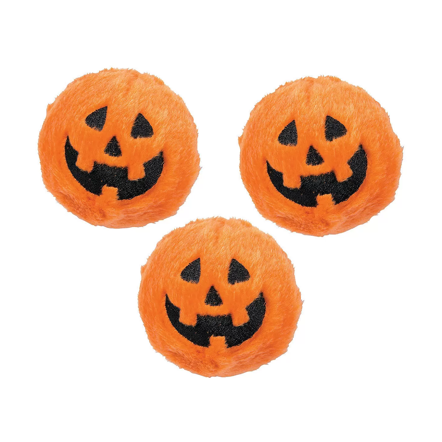 Cheap Halloween Jack-O'-Lantern Stuffed Bouncy Balls - 12 Pc. Balls