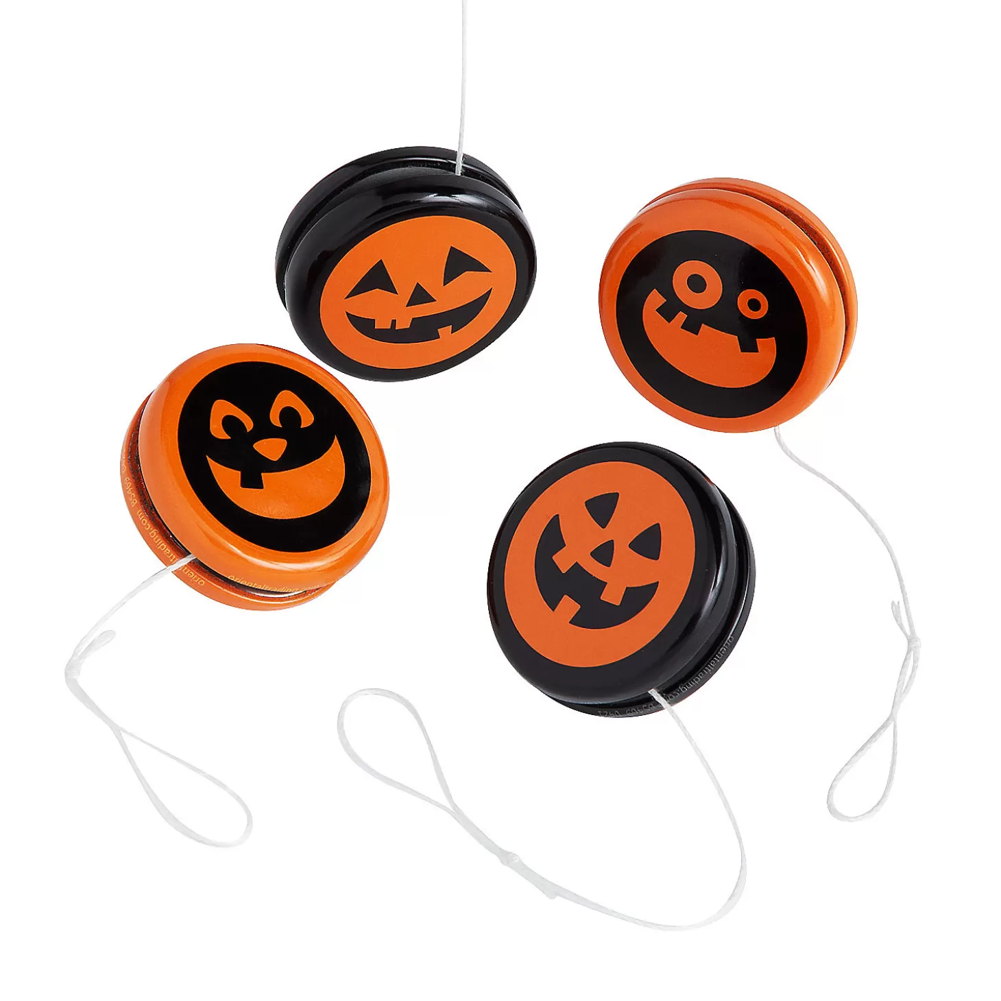 Outlet Halloween Jack-O'-Lantern Yoyos - 12 Pc. Boo Bags