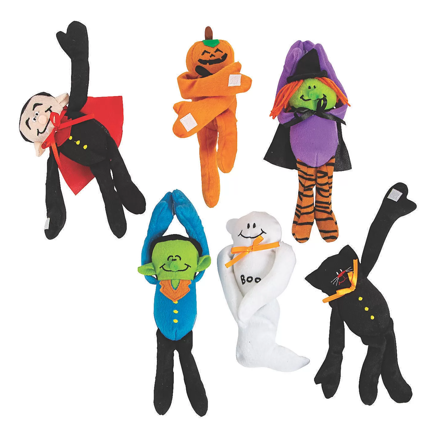 Outlet Halloween Long Arm Stuffed Friendly Monsters - 12 Pc. Halloween Handouts