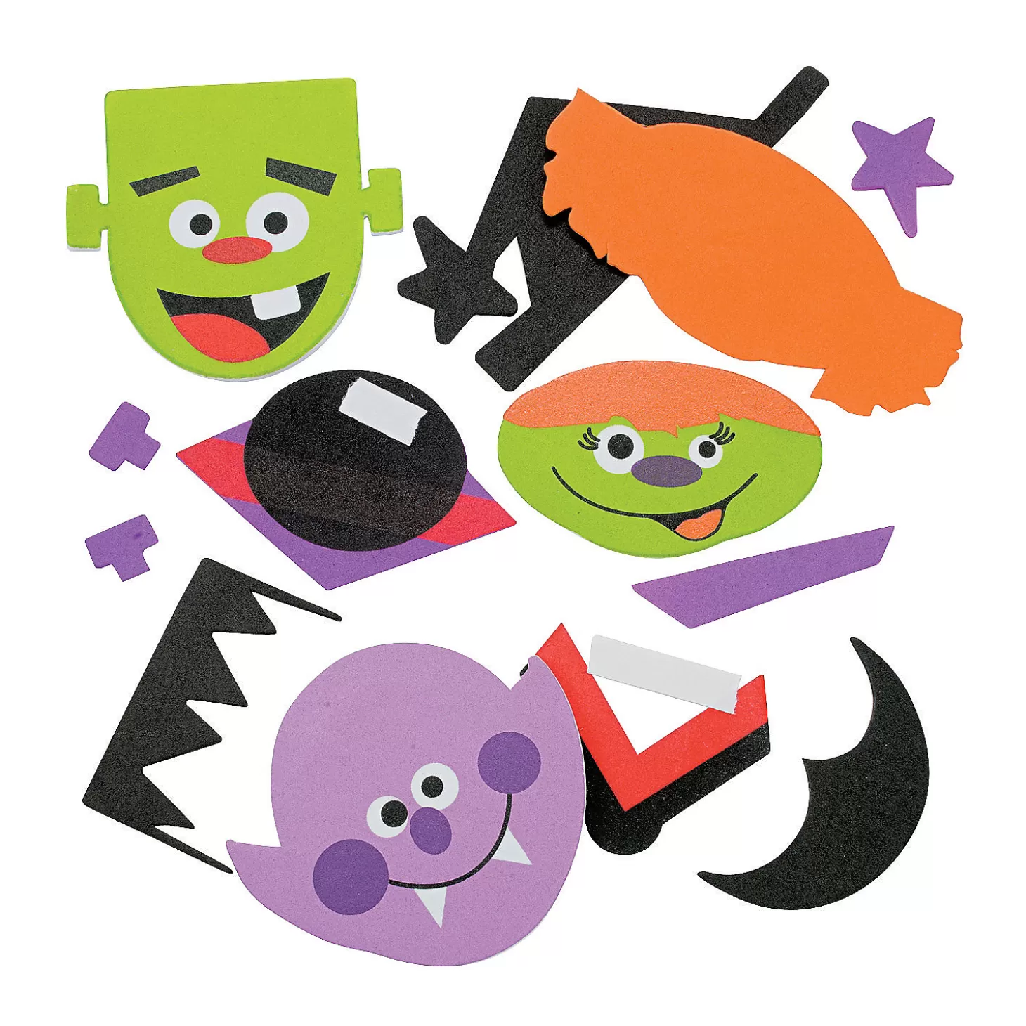 Cheap Halloween Magnet Craft Kit - Makes 12 Boo Bags