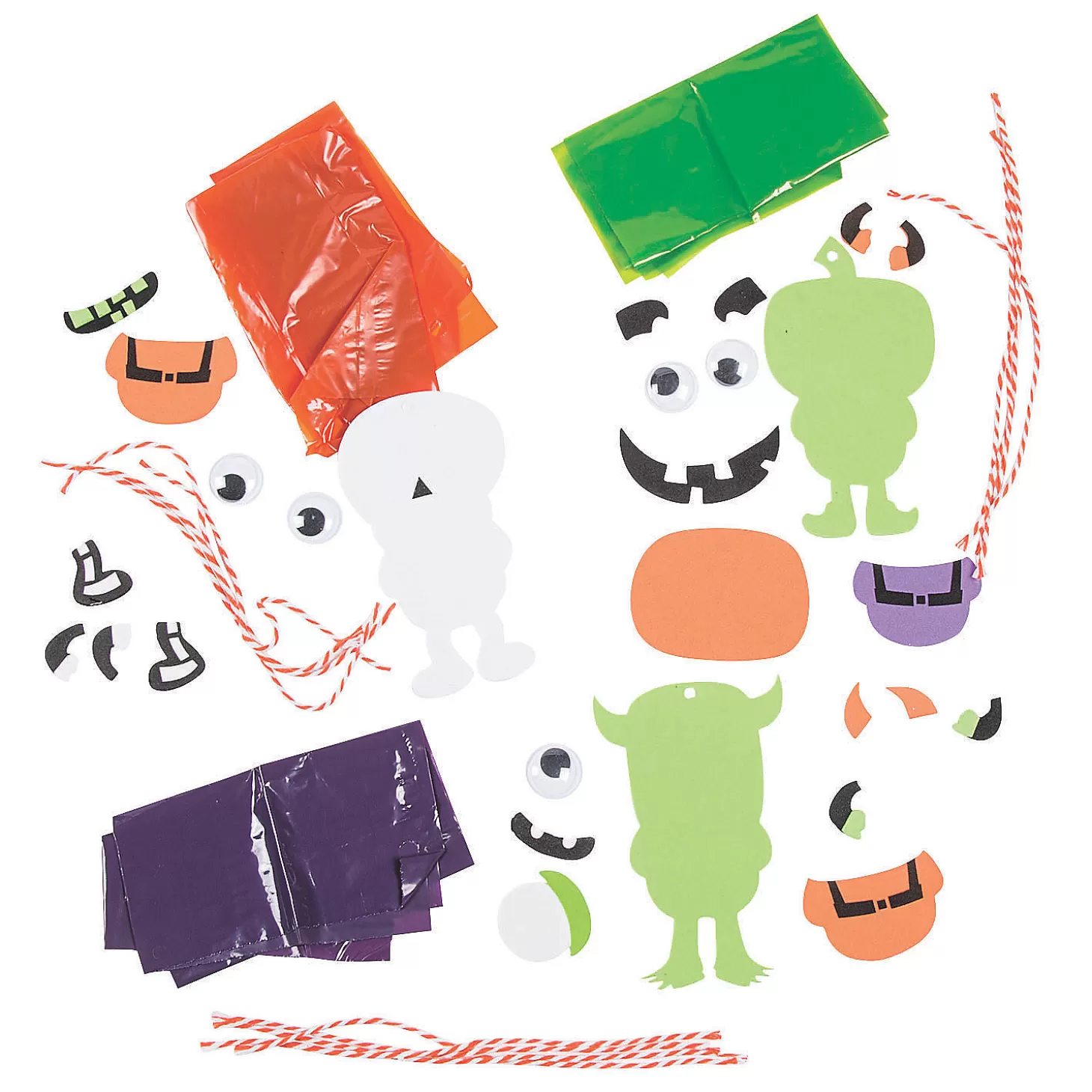 Best Sale Halloween Parachute Craft Kit - Makes 12 Boo Bags