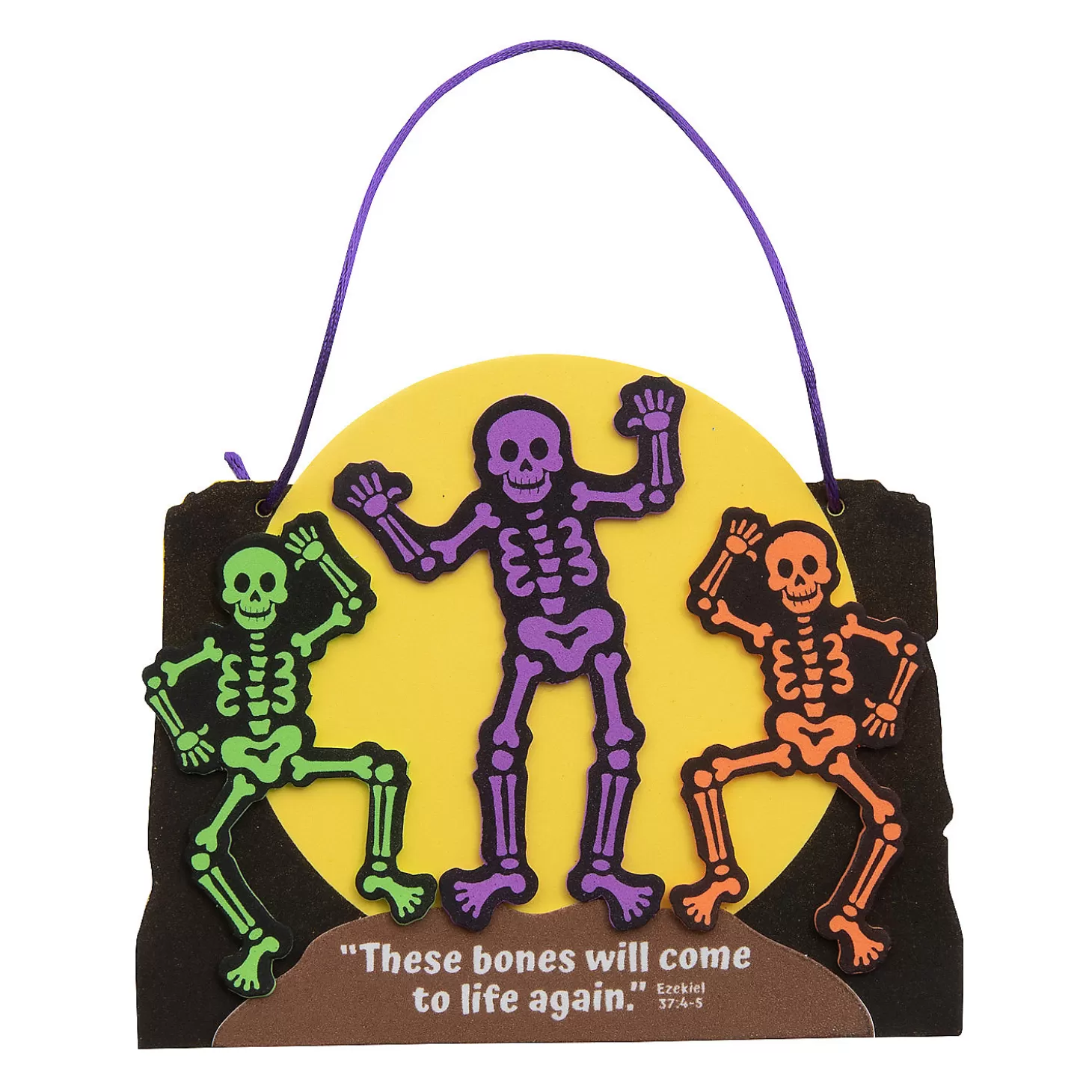 Discount Halloween Religious These Bones Will Live Again Sign Craft Kit - Makes 12 Religious Halloween