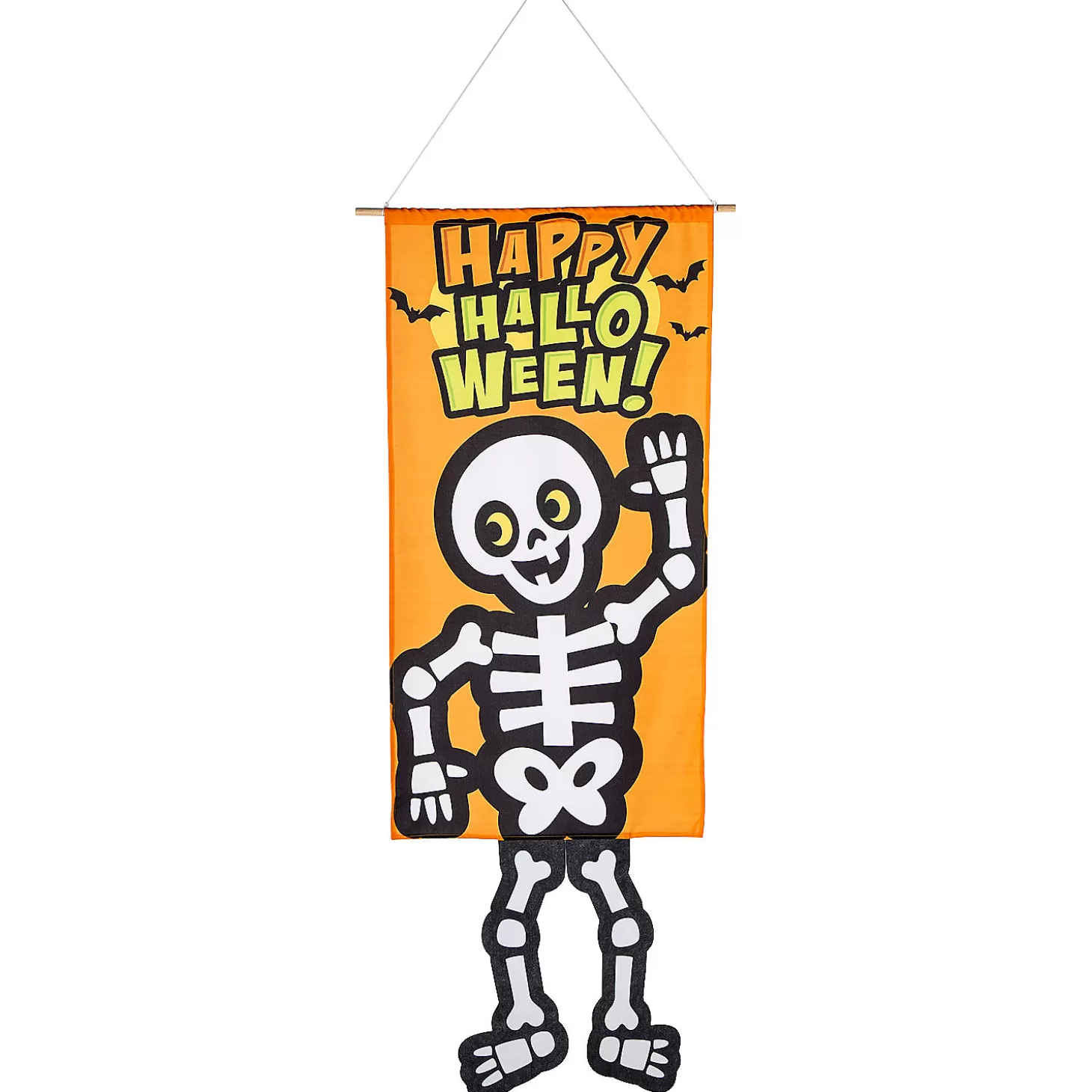 New Halloween Skeleton Dangle Leg Door Sign Skulls & Skeletons