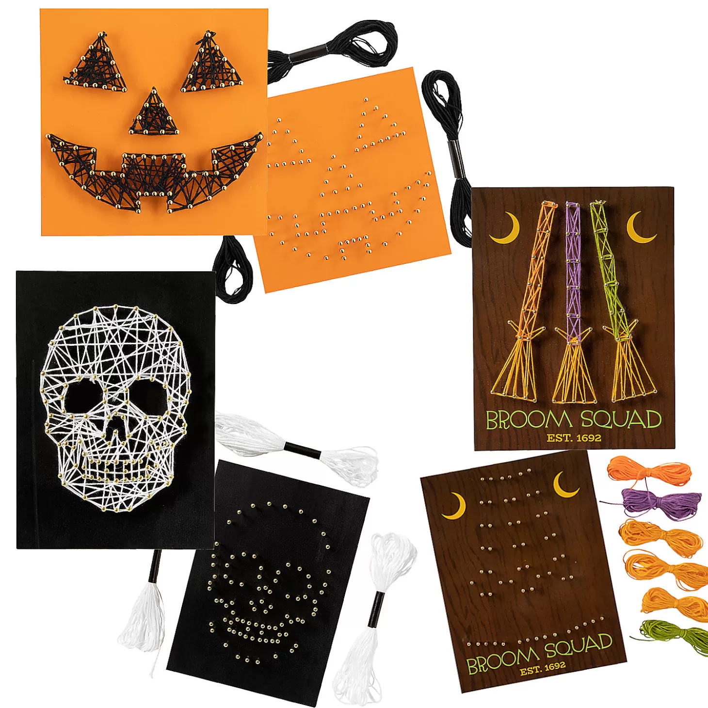 Shop Halloween String Art Craft Kit Assortment - Makes 3 Halloween Fun Kits
