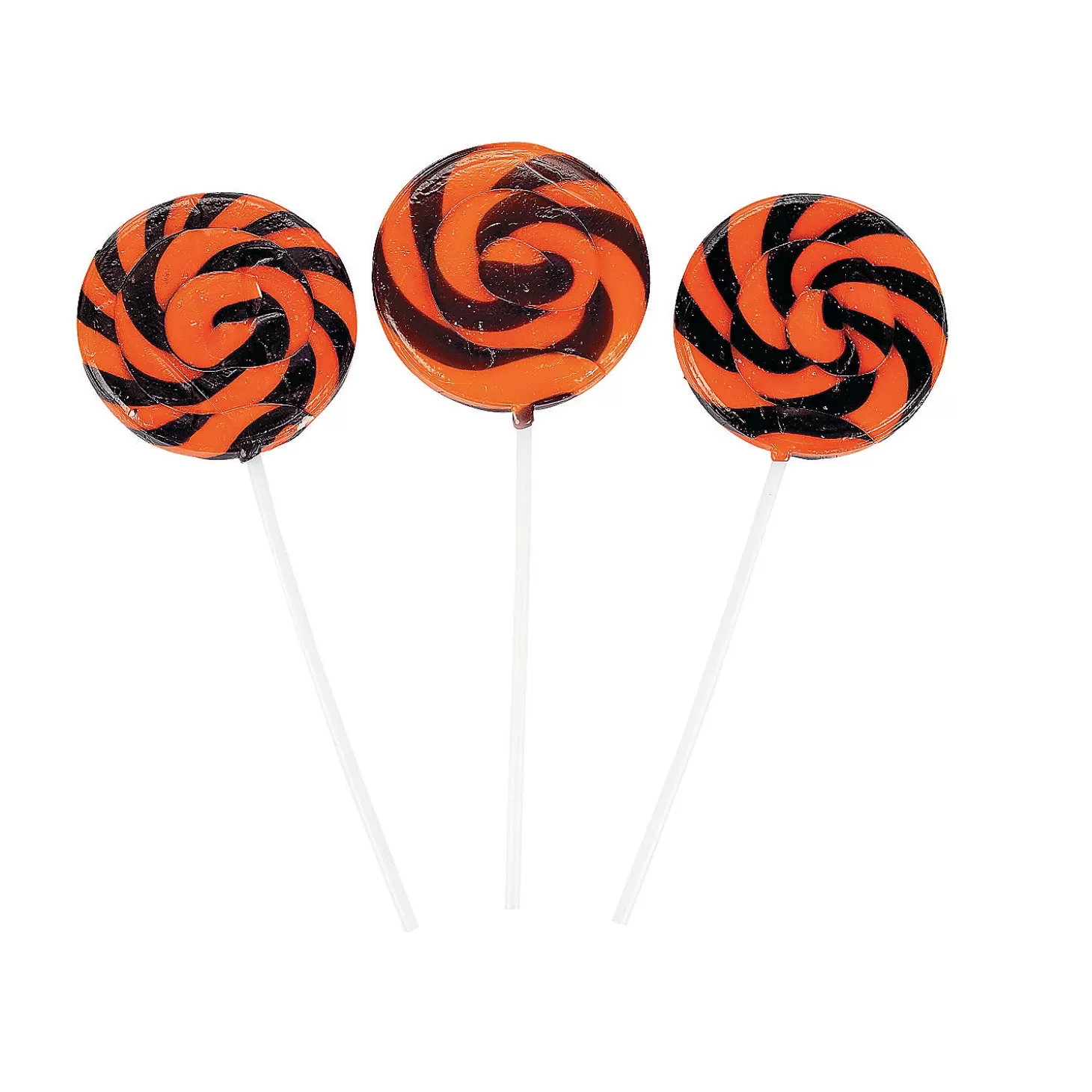 Hot Halloween Swirl Lollipops - 12 Pc. Halloween Candy