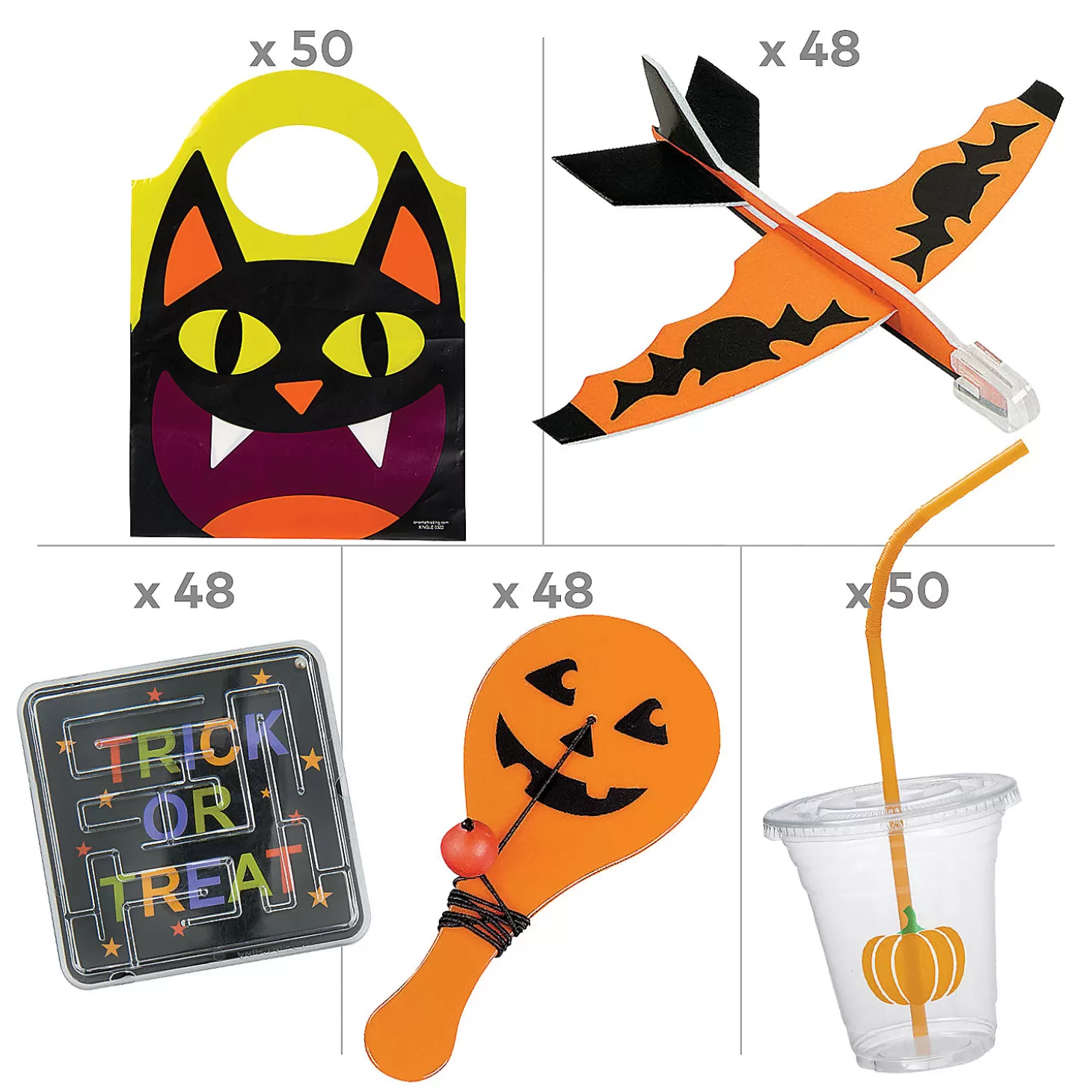 Cheap Halloween Value Handout Kit For 48 Halloween Fun Kits