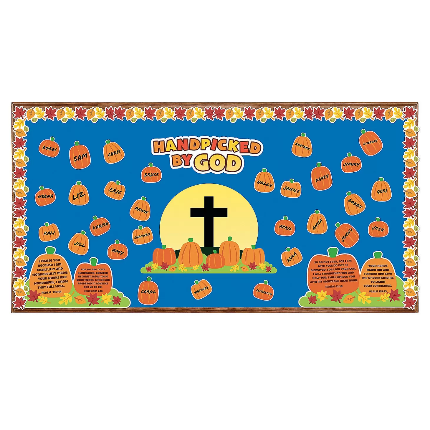 New Handpicked By God Bulletin Board Set - 11 Pc. Religious Halloween